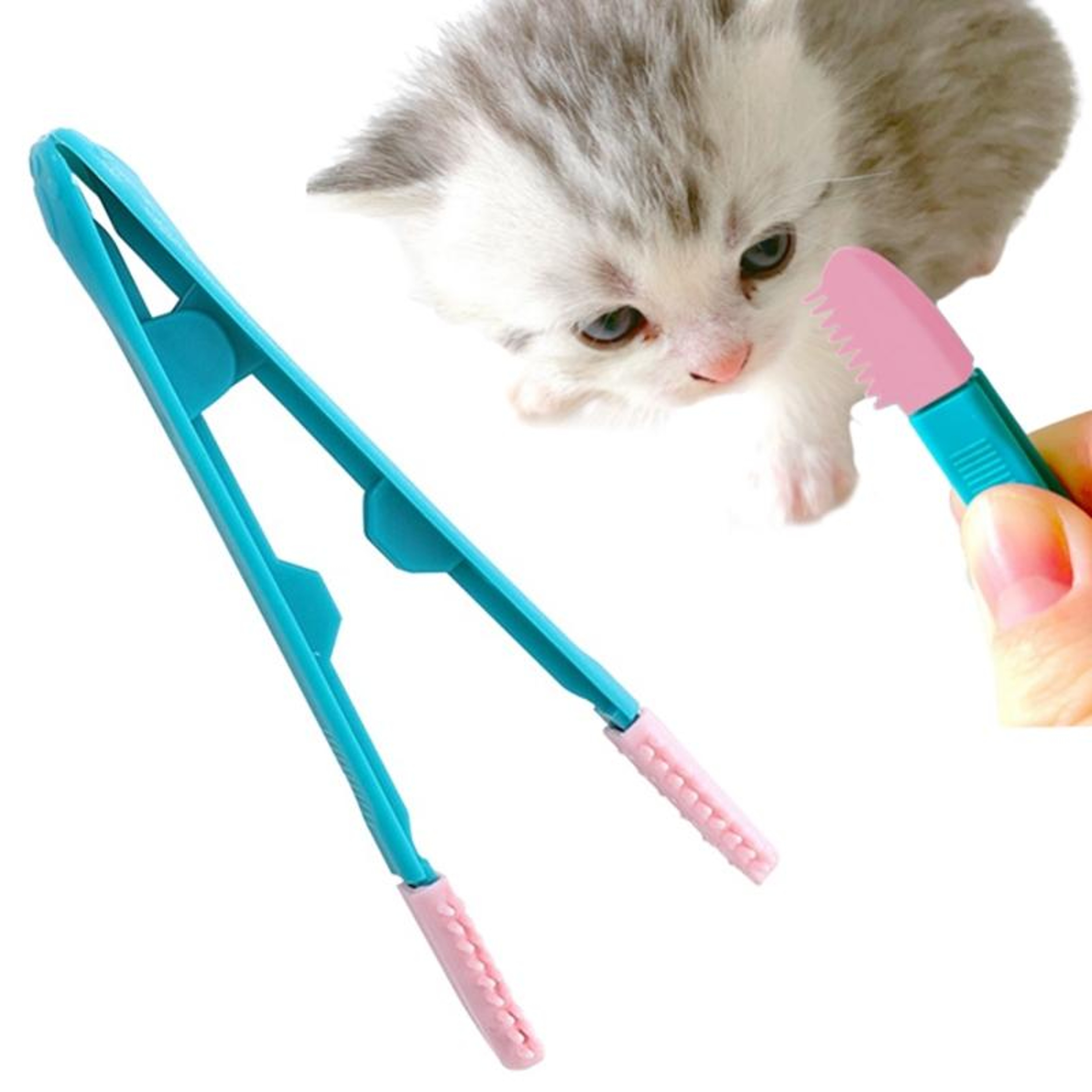 Cat Eye Brush Pet Grooming Tool With Eye Cleaner And Hair Knot Remover 6
