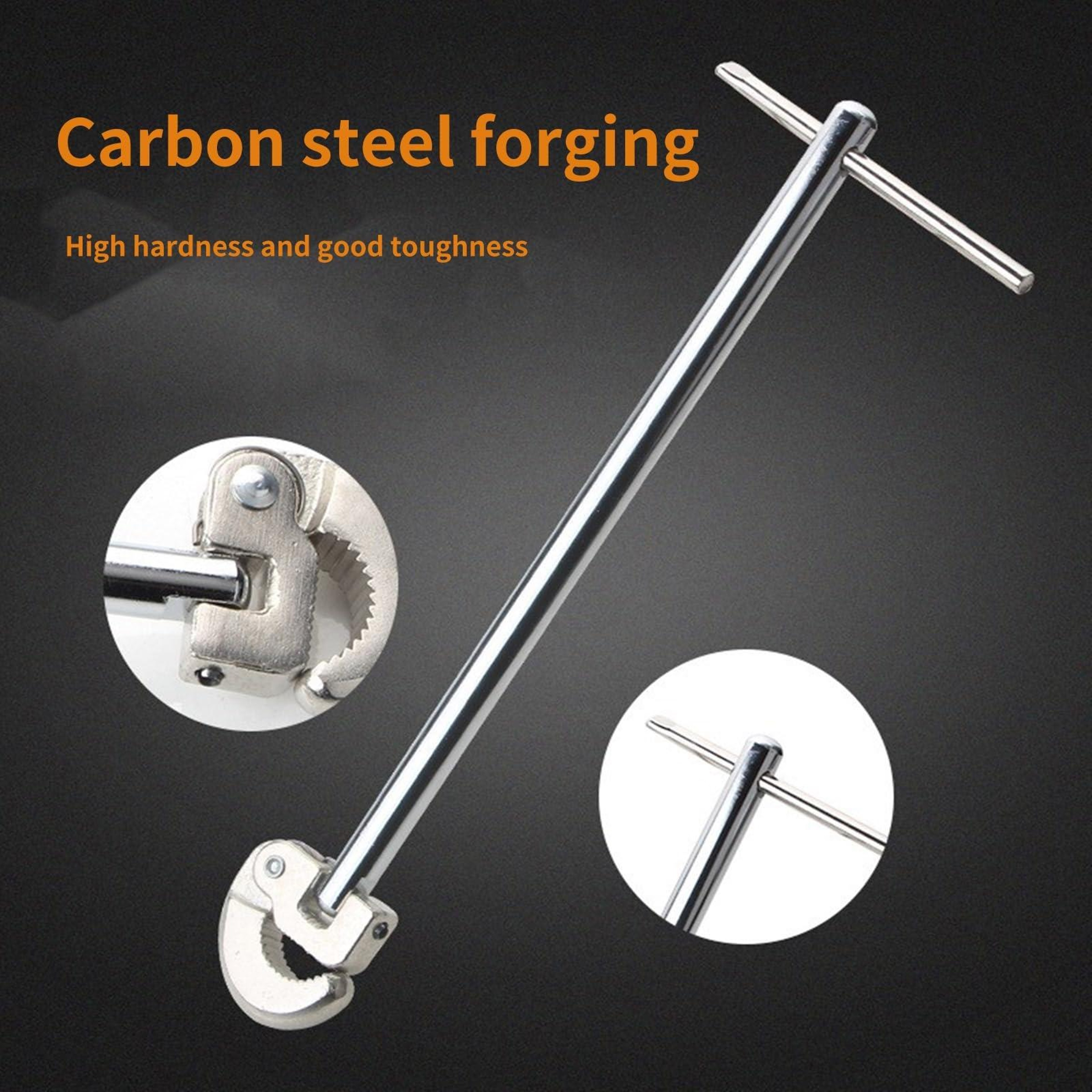 Carbon Steel Faucet Aerator Wrench Universal Faucet Removal Tool for Easy Faucet Maintenance – view 5