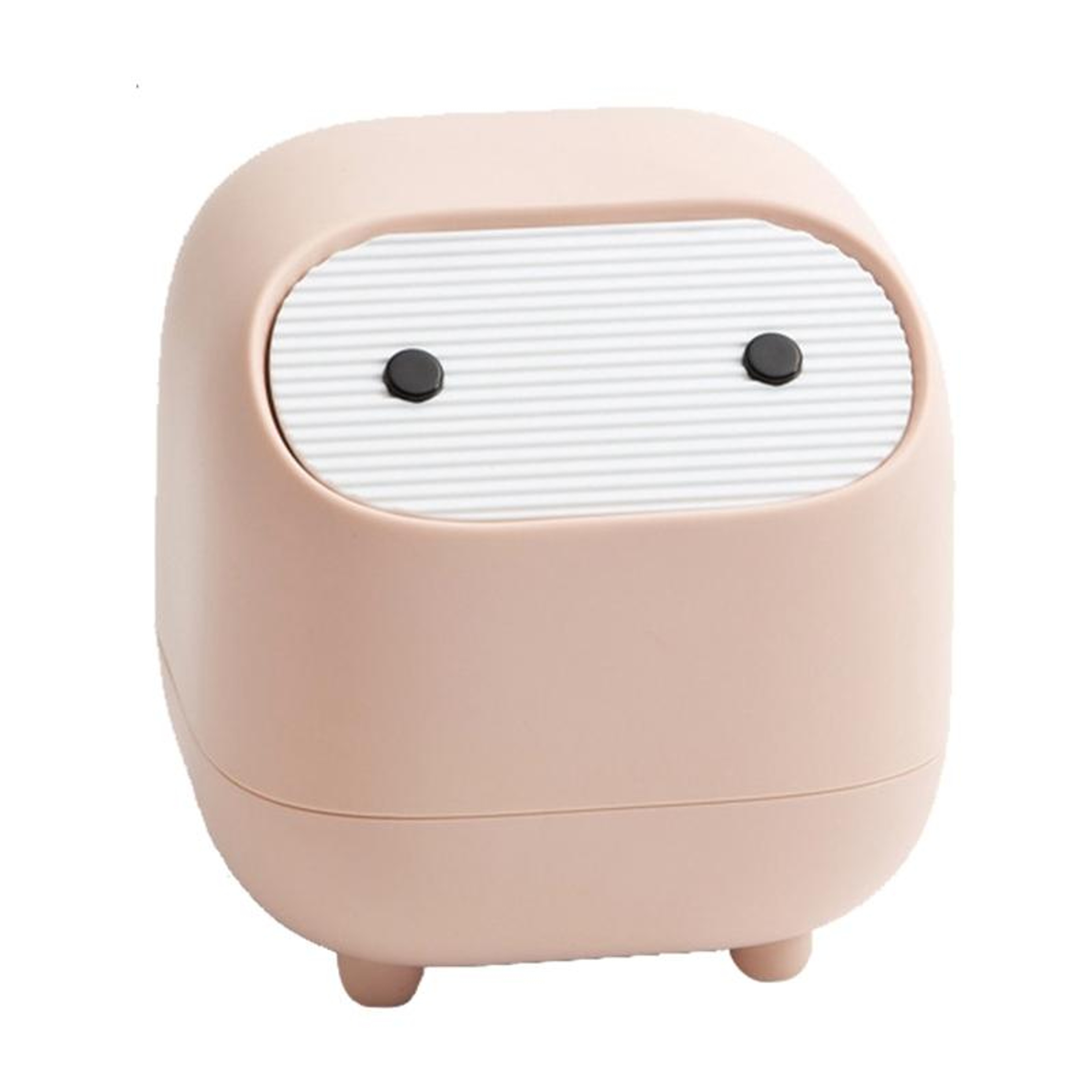 Mini Desktop Trash Can with Push Lid Hidden Desk Trash Bin for Office Home Vanity – view 8