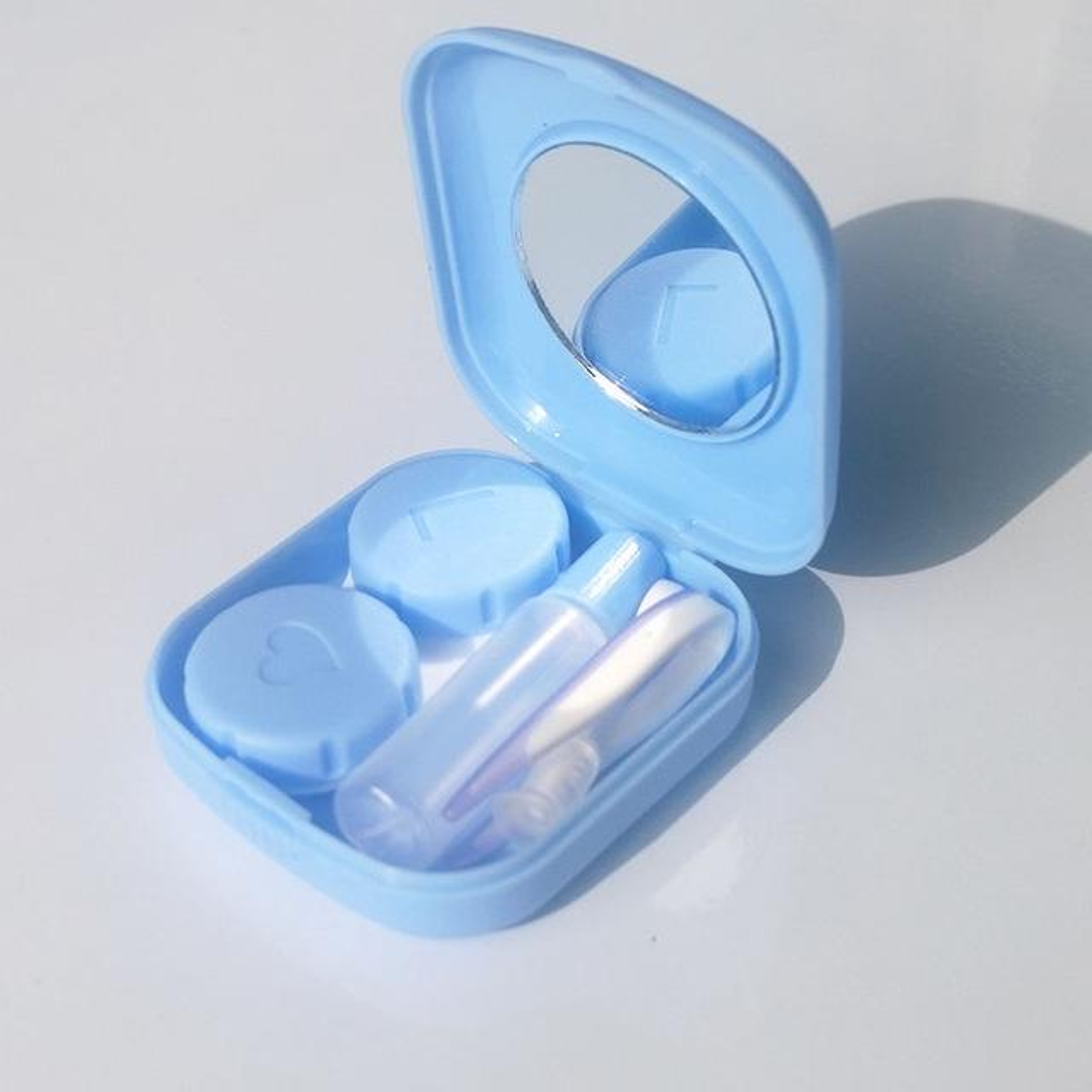 Contact Lens Case with Mirror Portable Travel Contact Lens Case Kit – view 3