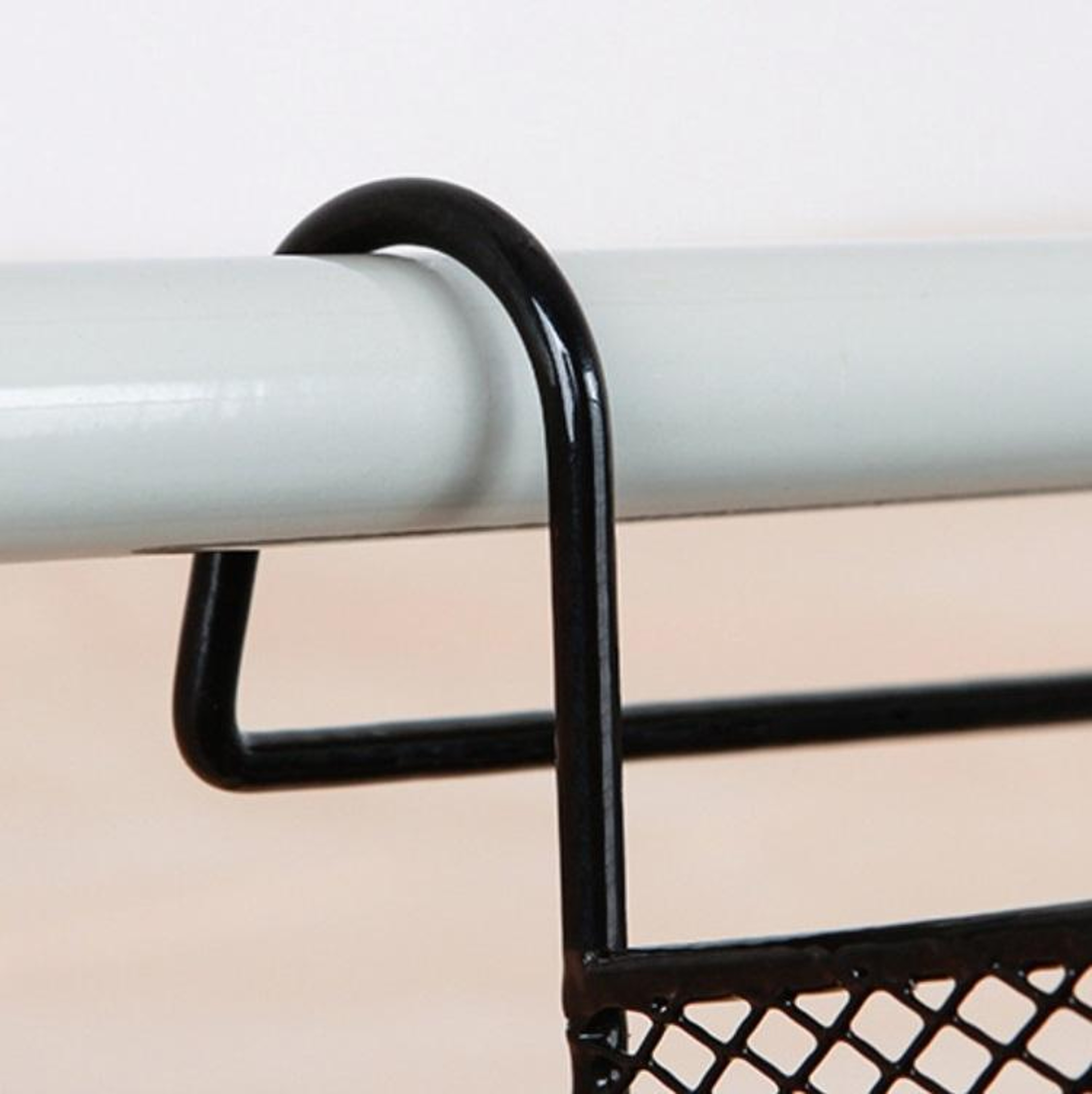 Dorm Bedside Storage Rack Hanging Bedside Organizer Basket with Heavy Duty Hooks – view 3