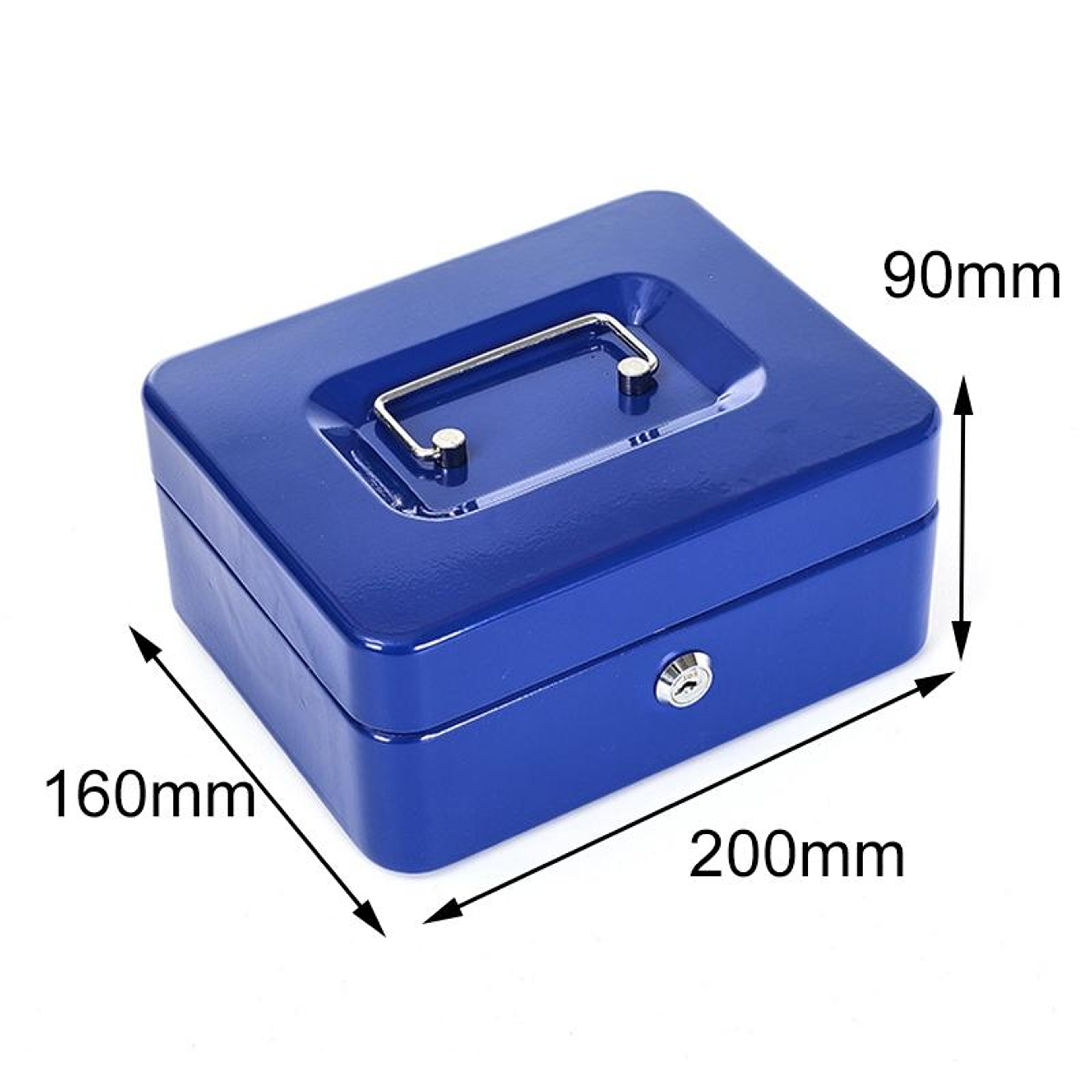 Portable Fireproof Safe Box With Key Lock Secure Document Storage Box For Home Office And Travel 2