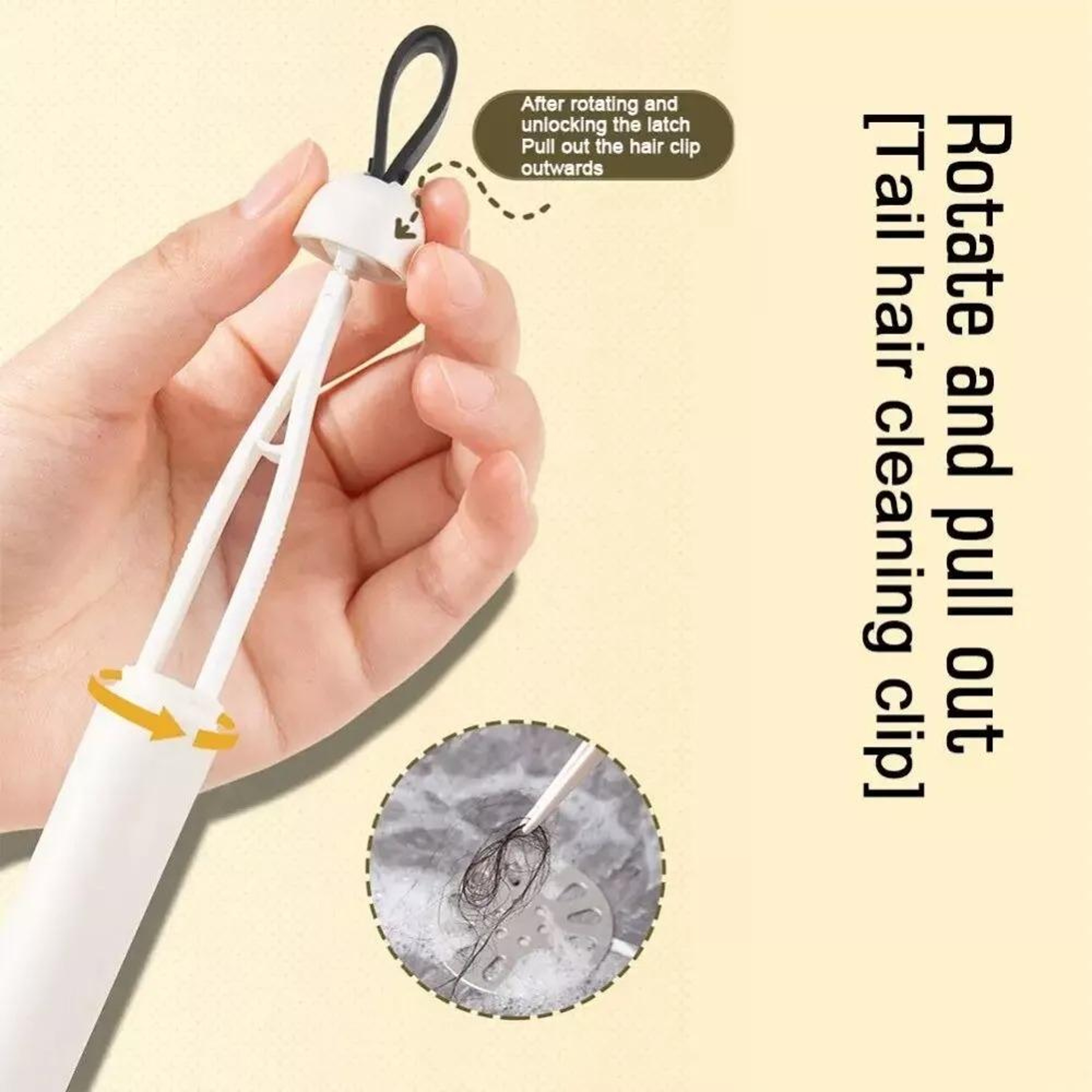 Long Handle Crevice Cleaning Brush with Hair Removal Clip for Window Tracks Bathroom Gaps and Tile Grooves – view 5