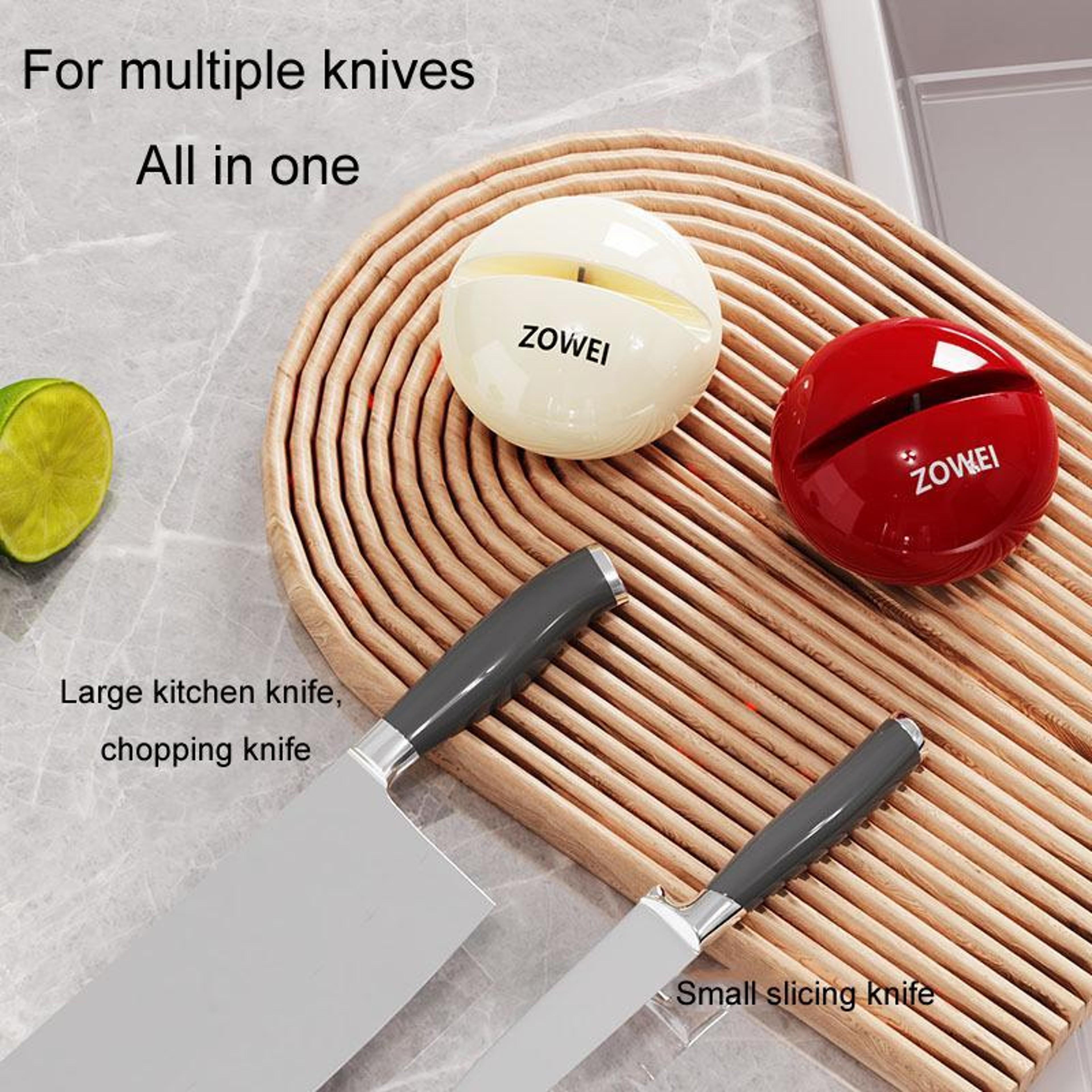 Suction Cup Knife Sharpener with Tungsten Steel Quick Sharpening Tool for Kitchen Knives – view 7