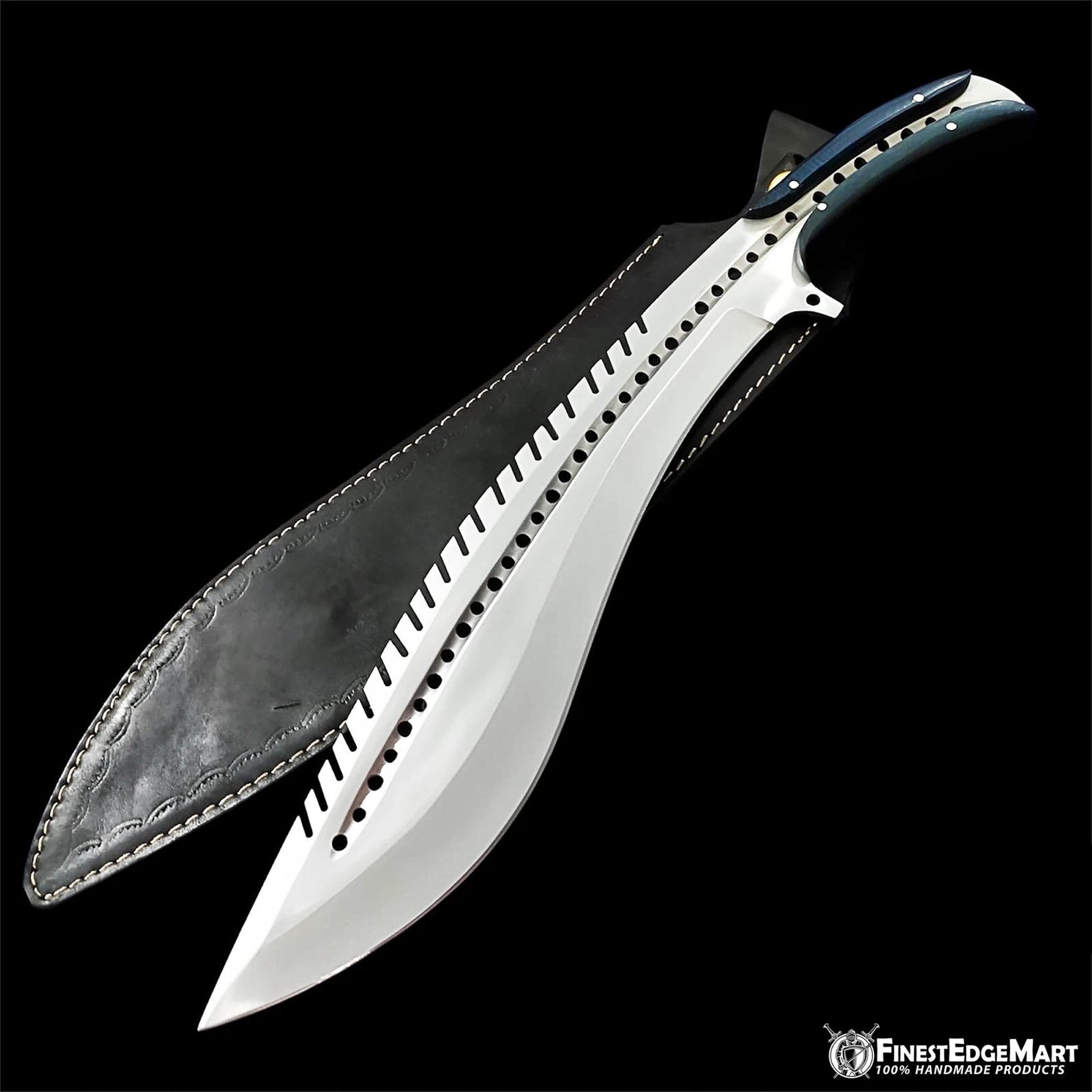 Handcrafted D2 Steel Full Tang Hunting Knife With Micarta Handle For Camping And Collecting 9