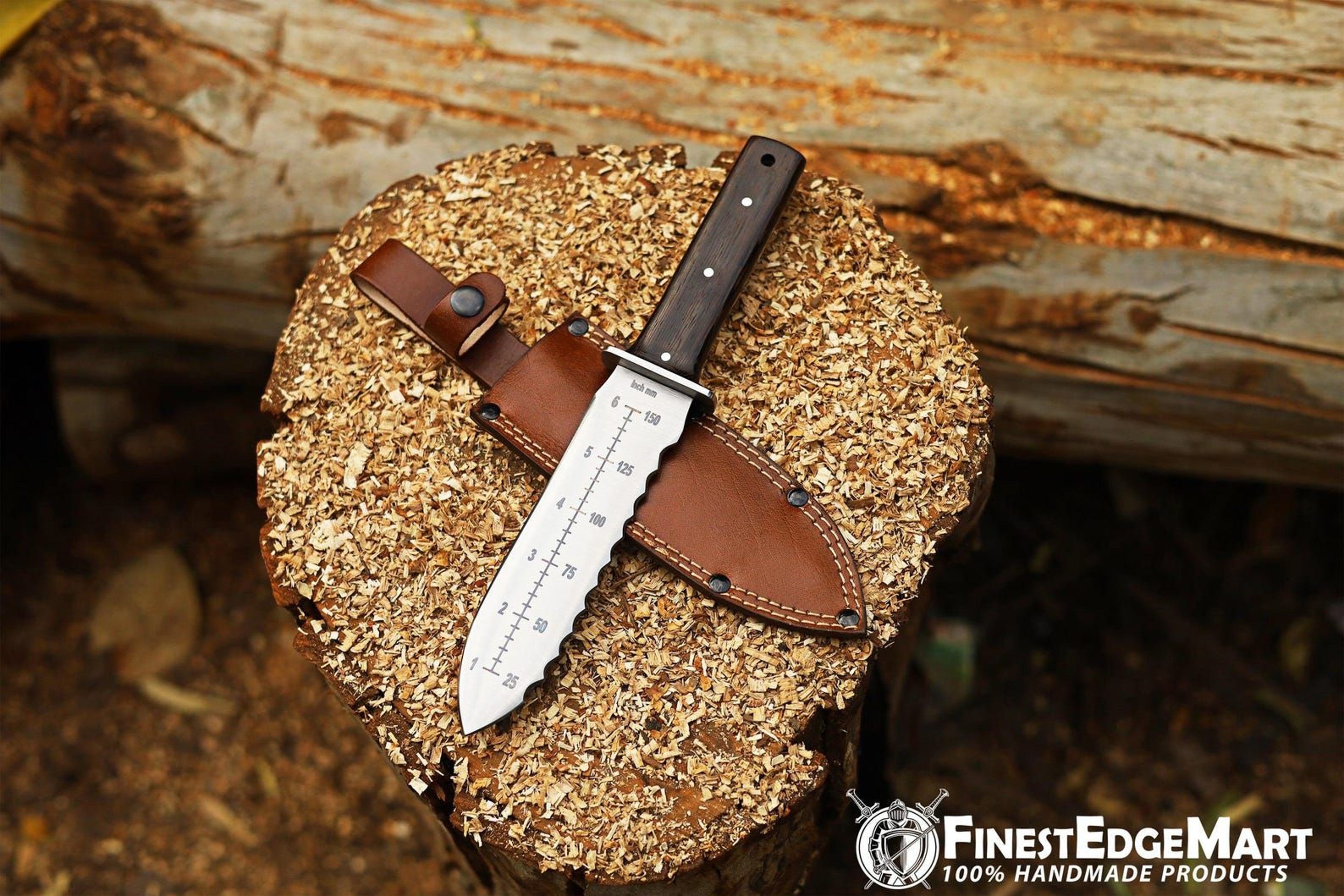 Handmade 13 Inch Tanto Knife With Carbon Steel Blade Ergonomic Micarta Handle And Premium Leather S