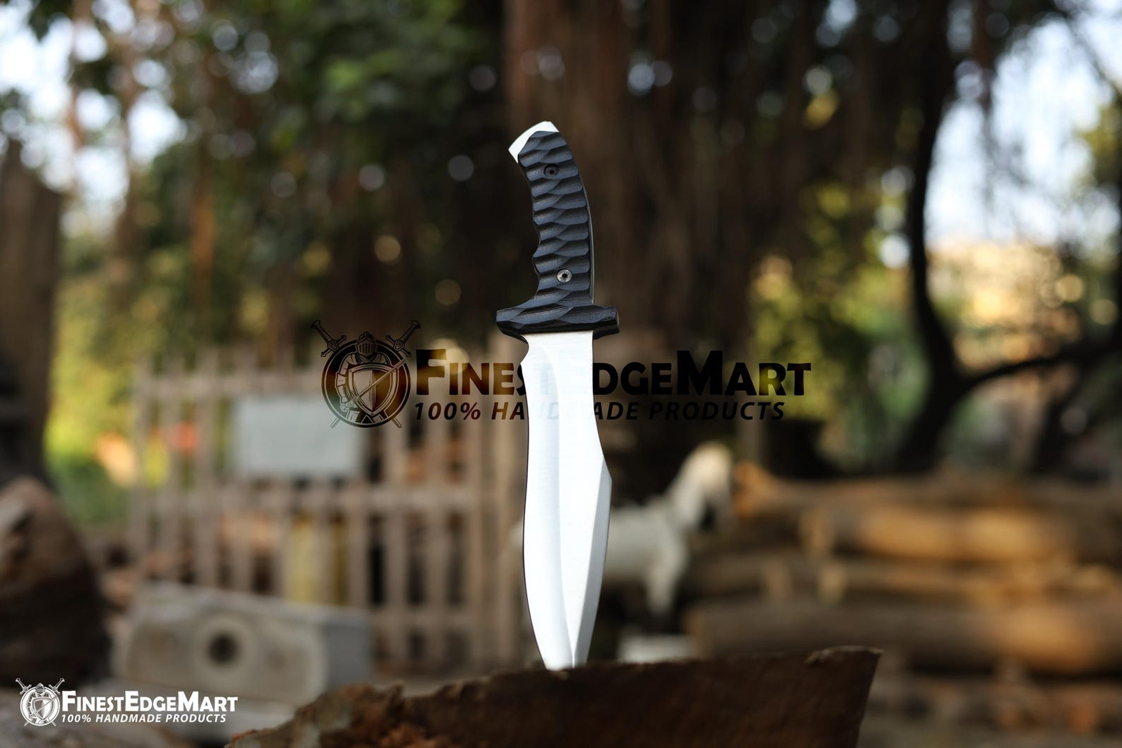 Handcrafted Carbon Steel Tanto Knife With Micarta Handle And Premium Leather Sheath  Perfect Gift F 2
