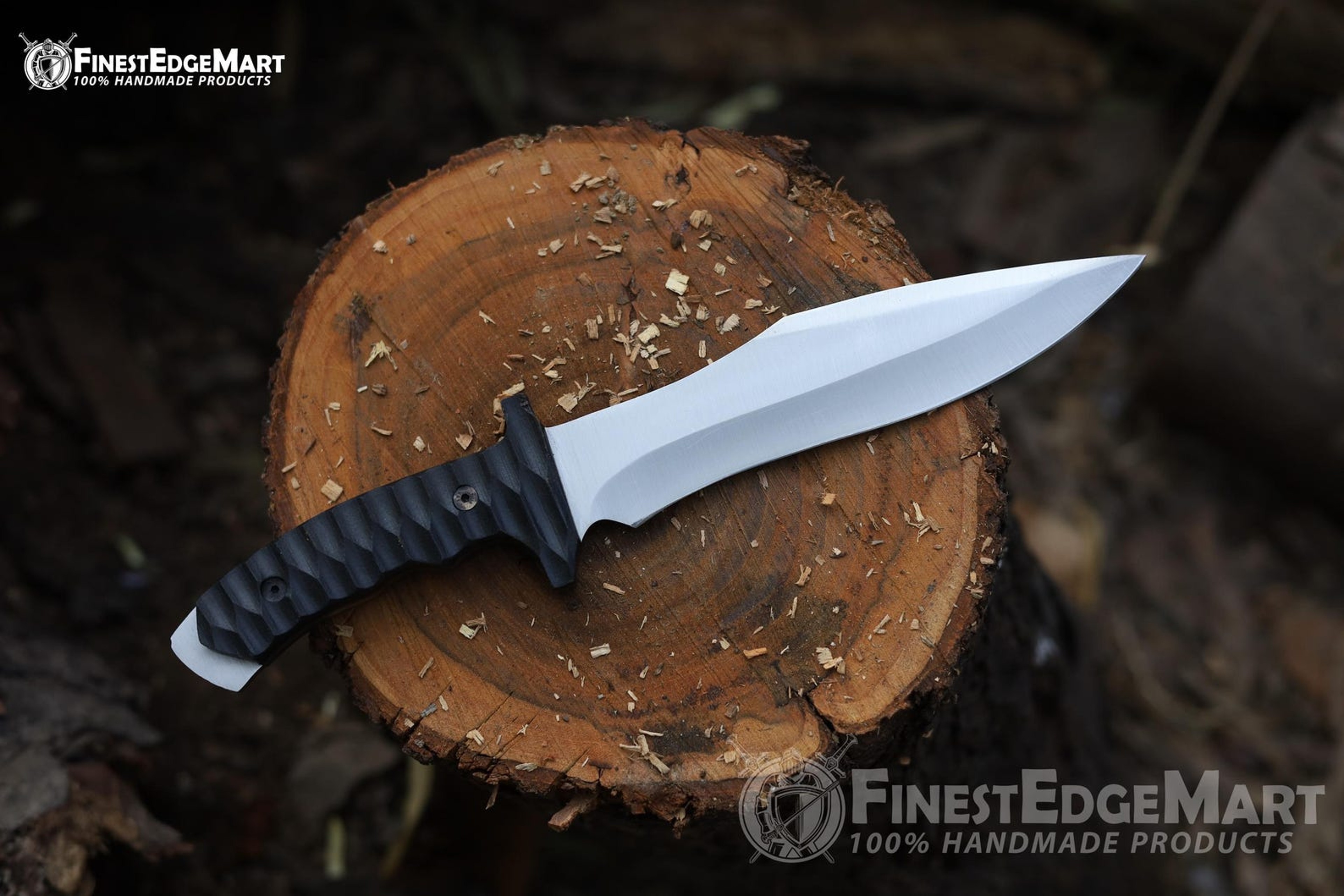Handcrafted Carbon Steel Tanto Knife With Micarta Handle And Premium Leather Sheath  Perfect Gift F 4