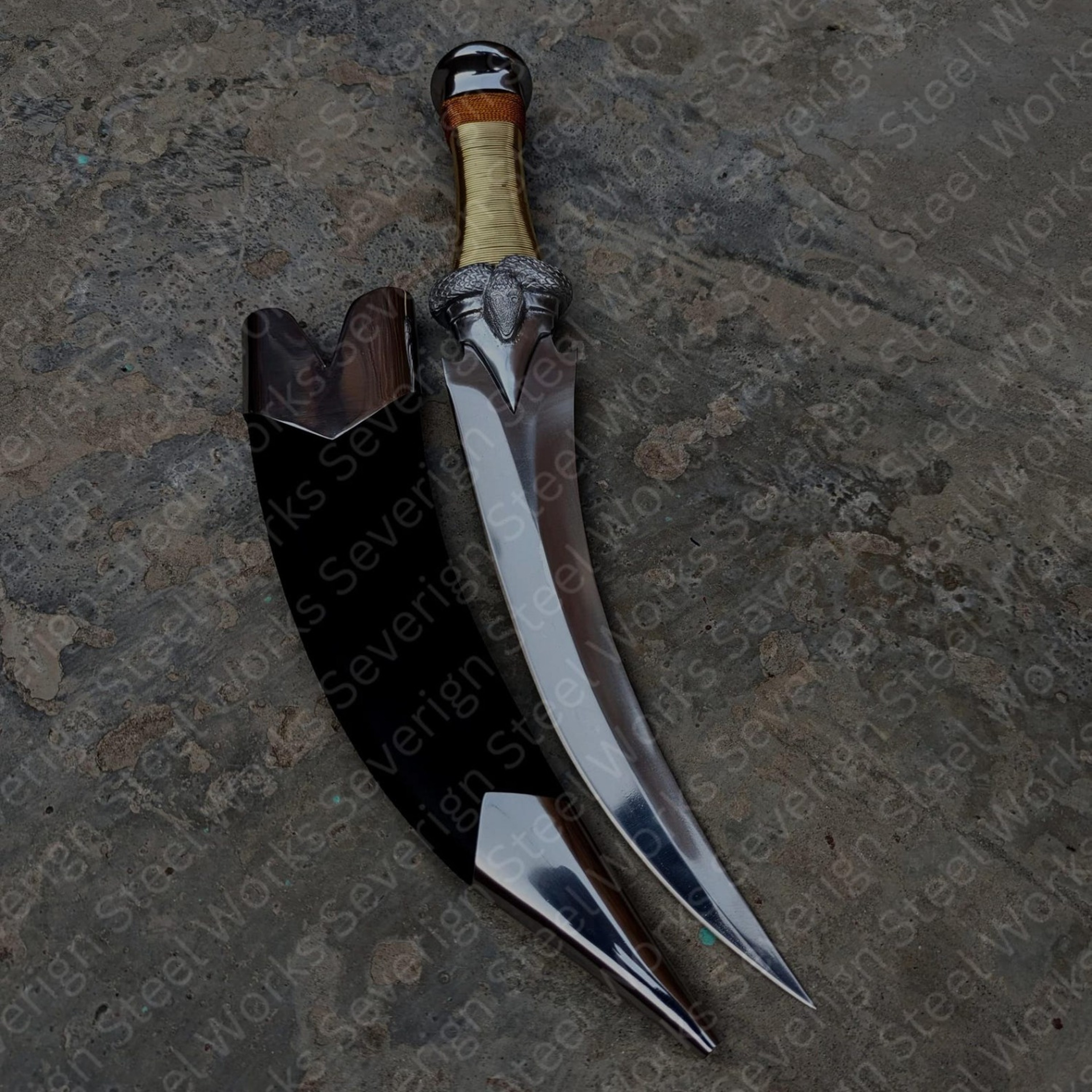 175 Padan Fain Fantasy Replica Wheel Of Time Inspired Leather Scabbard Collectible Sword For C 5jpg