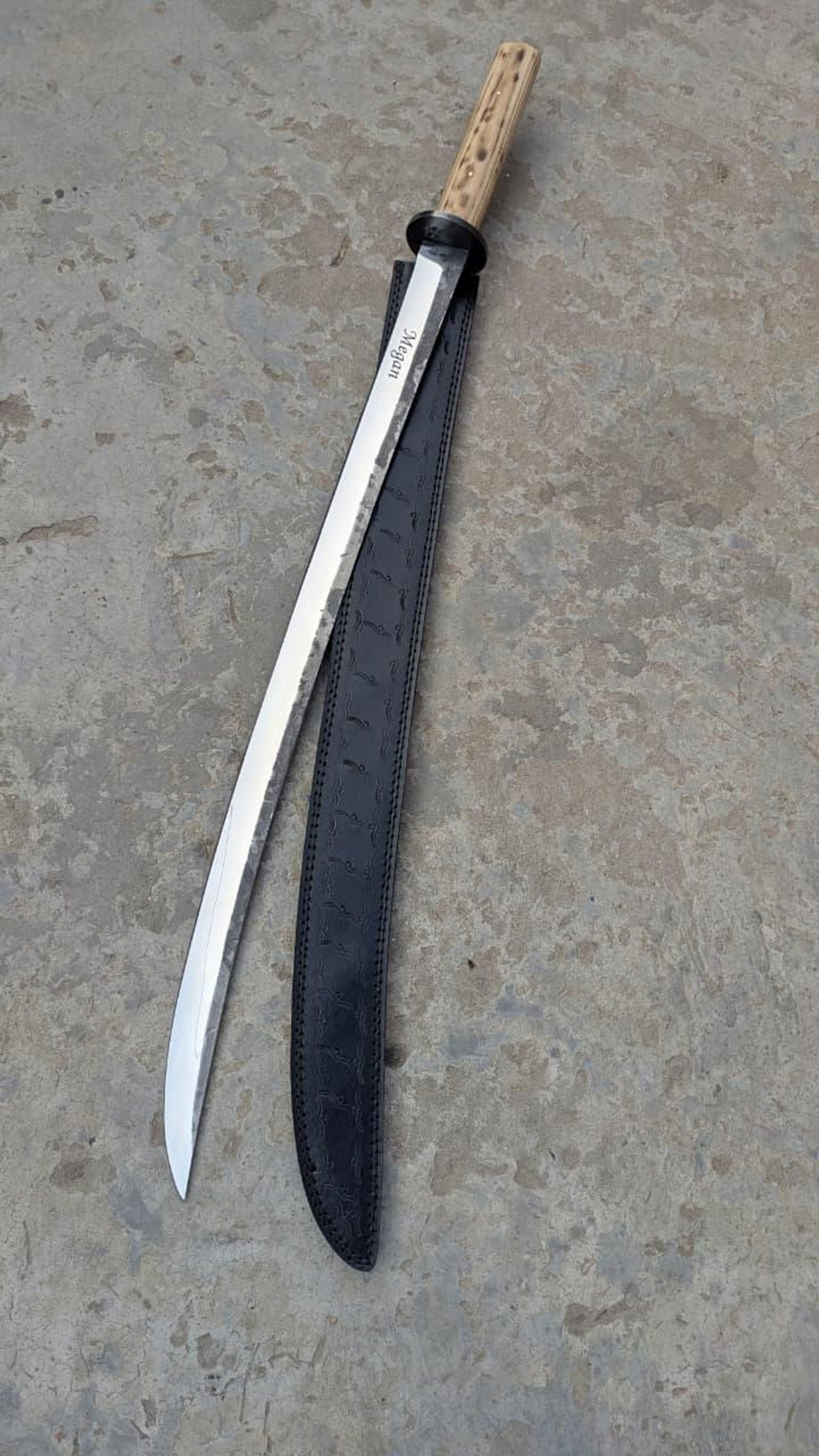 Ronin Katana Sword 16th Century Inspired TwoHanded Saber With 1075 High Carbon Steel Blade Fu 9