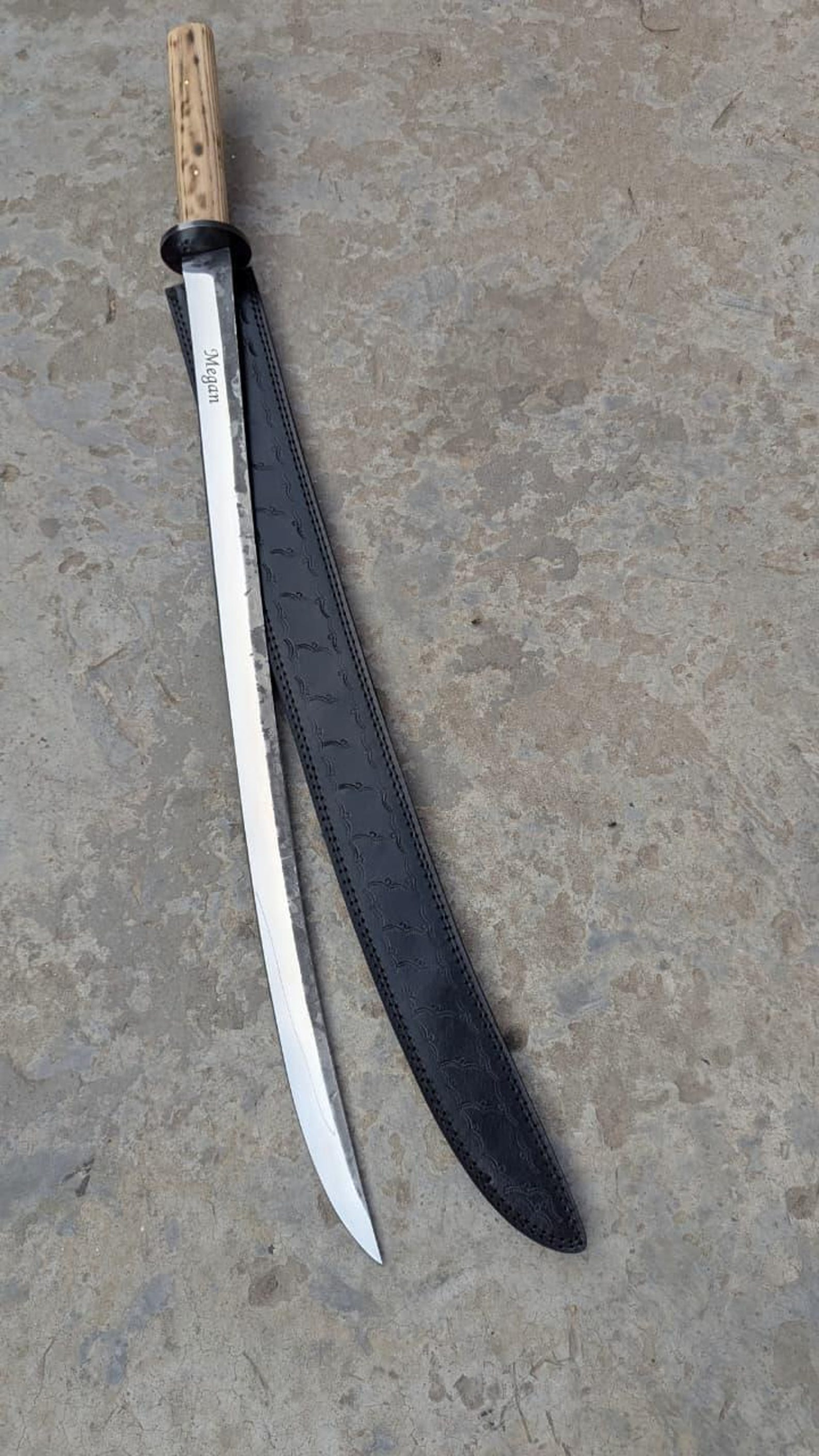 Ronin Katana Sword 16th Century Inspired TwoHanded Saber With 1075 High Carbon Steel Blade Fu 7