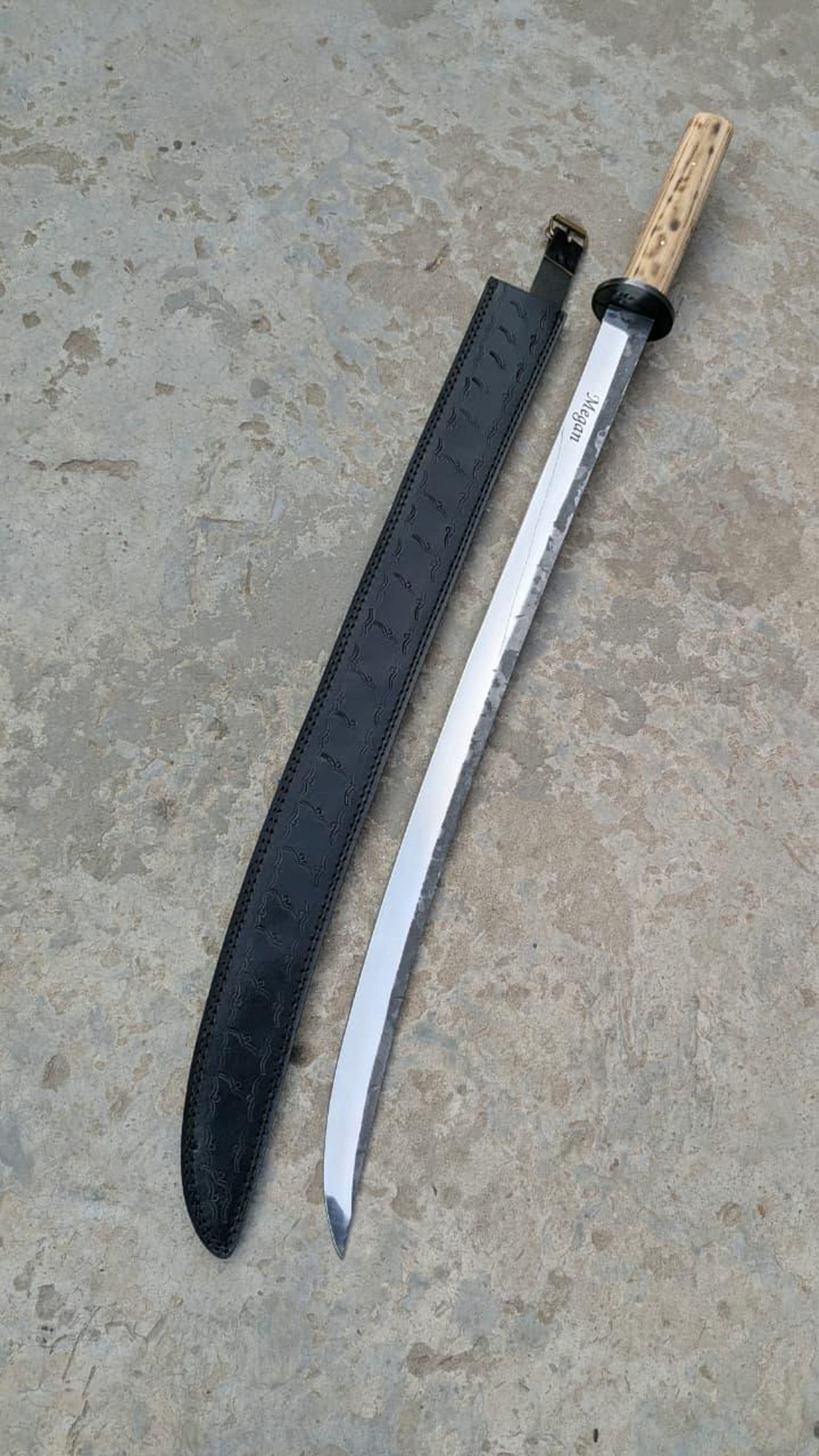 Ronin Katana Sword 16th Century Inspired TwoHanded Saber With 1075 High Carbon Steel Blade Fu 6