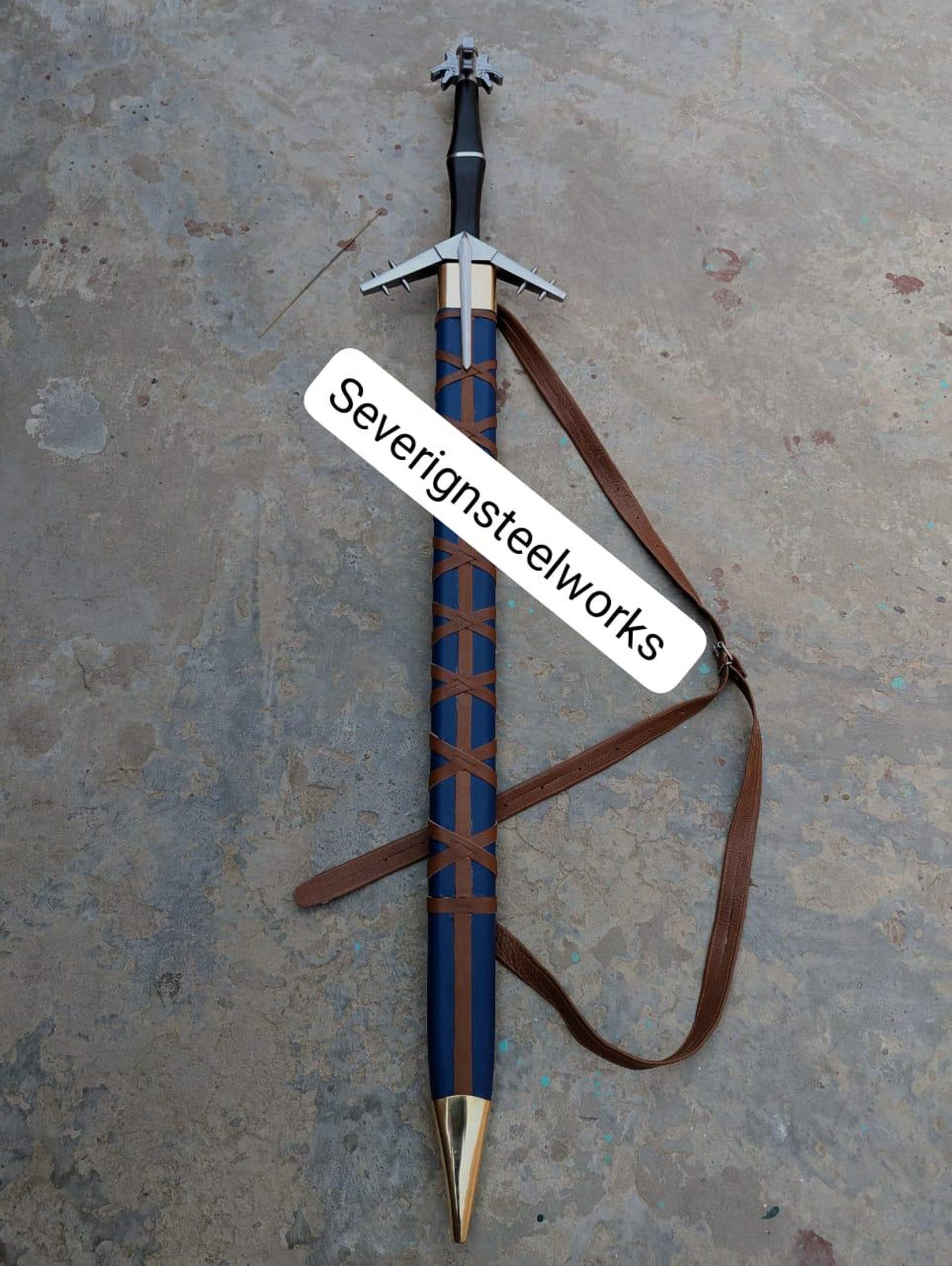 9260 Steel Aerondight Witcher Sword Fantasy Collectible Handmade Lady Of The Lake Sword With S 1