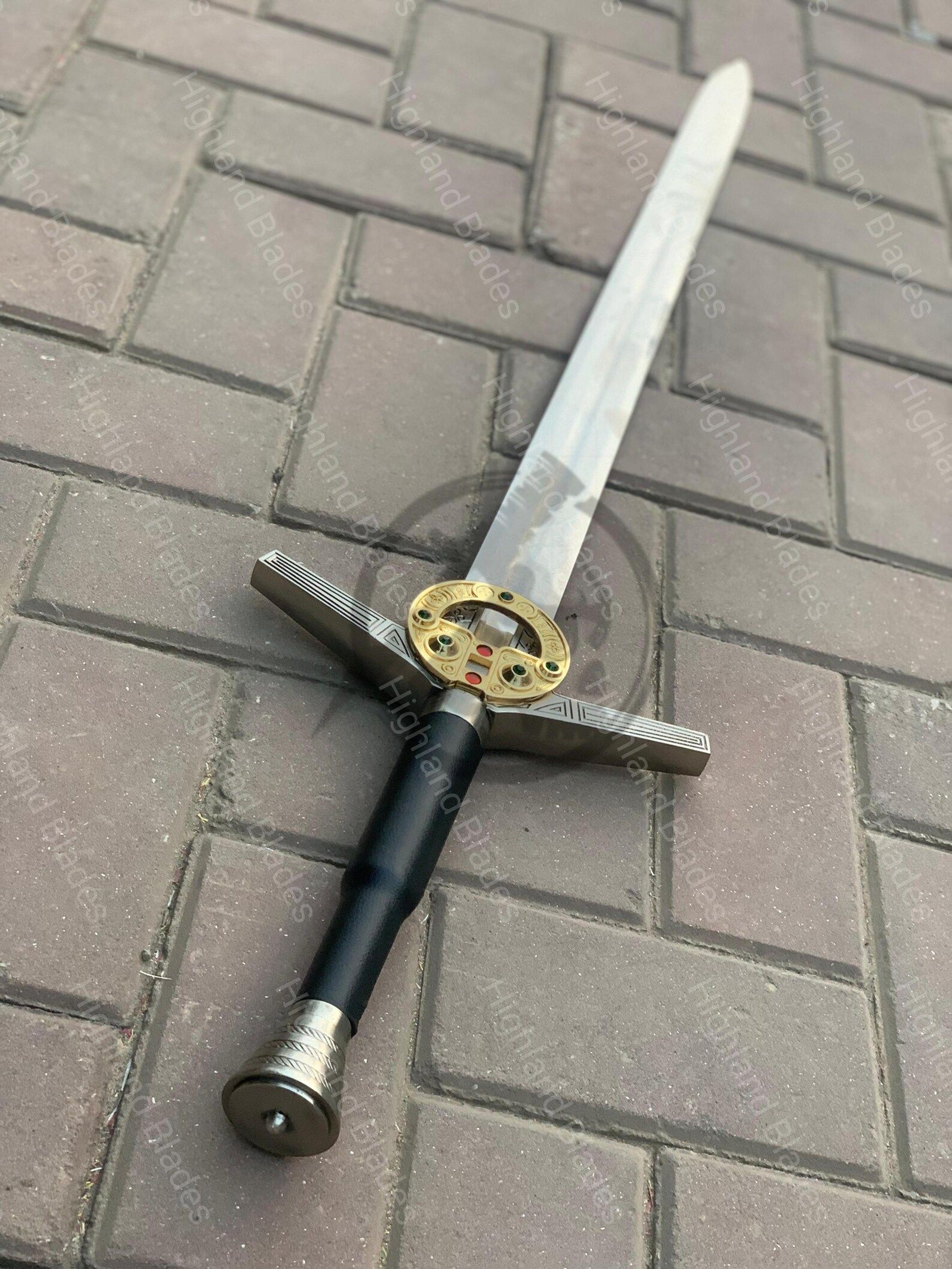 Authentic AerondightInspired Witcher Sword Handcrafted Steel Blade For Cosplay Decor  Collec 3