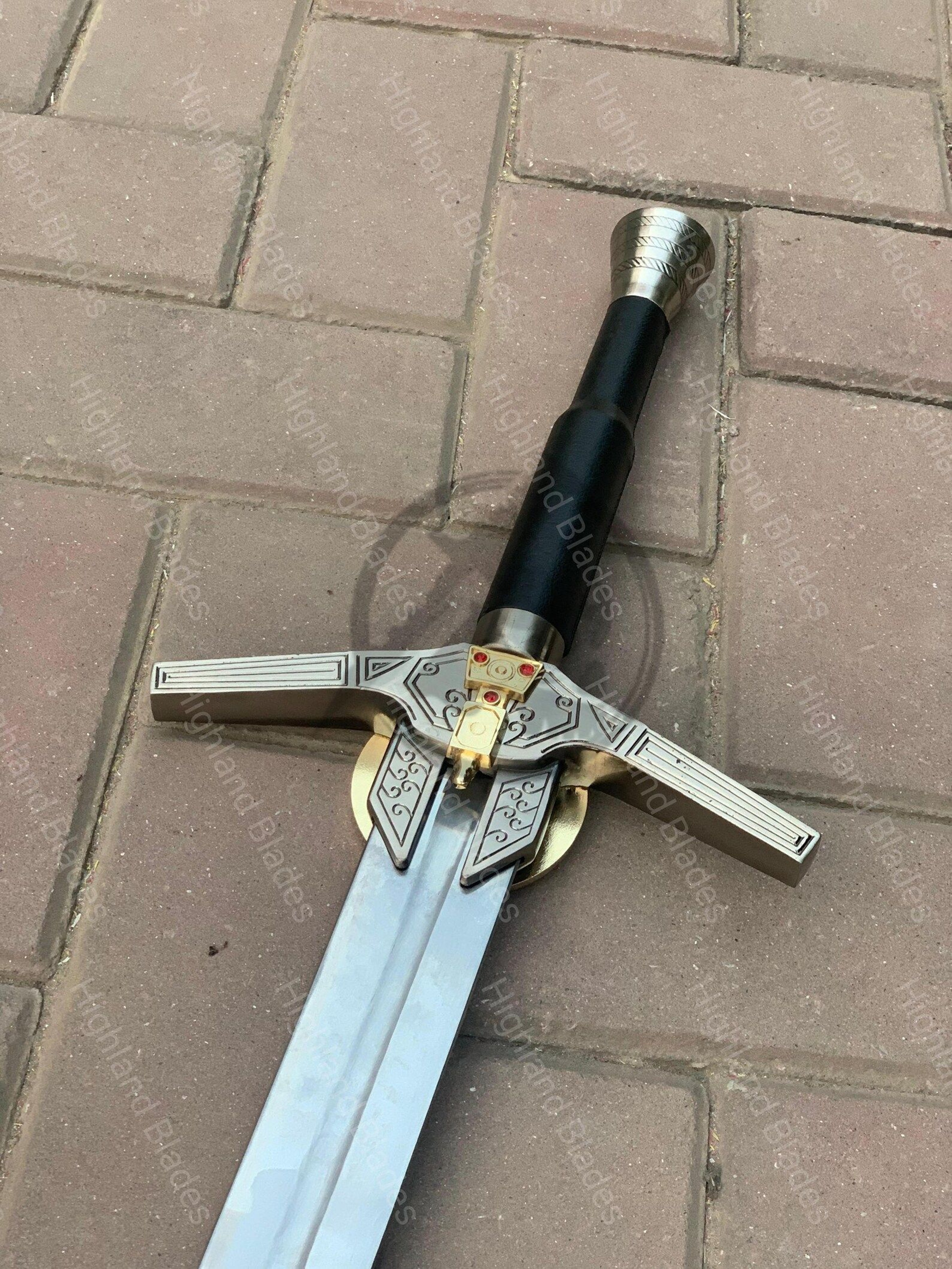 Authentic AerondightInspired Witcher Sword Handcrafted Steel Blade For Cosplay Decor  Collec 9