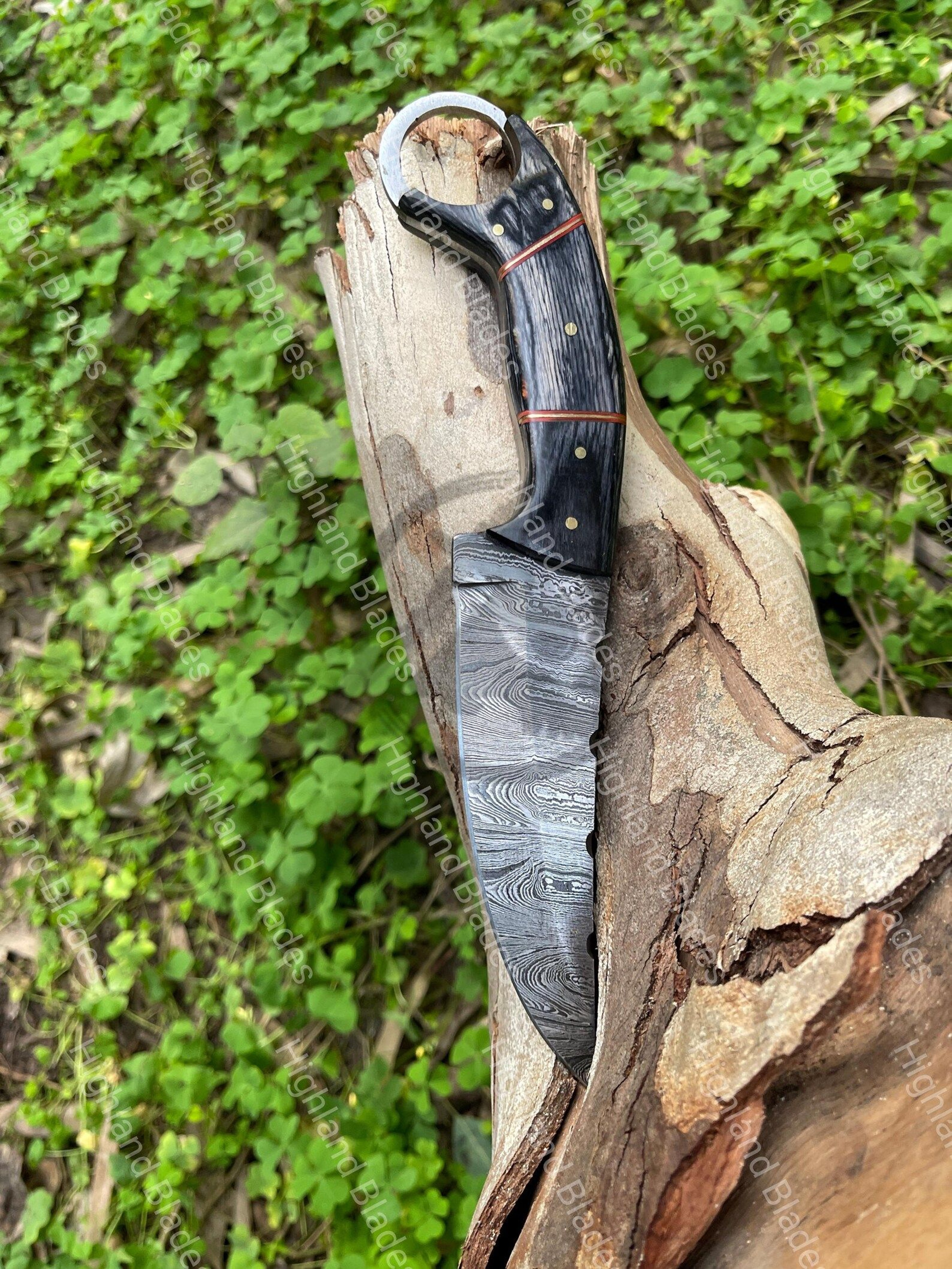 Handmade 10Inch Damascus Steel Decorative Knife Collectible Gift For Him  Her 3