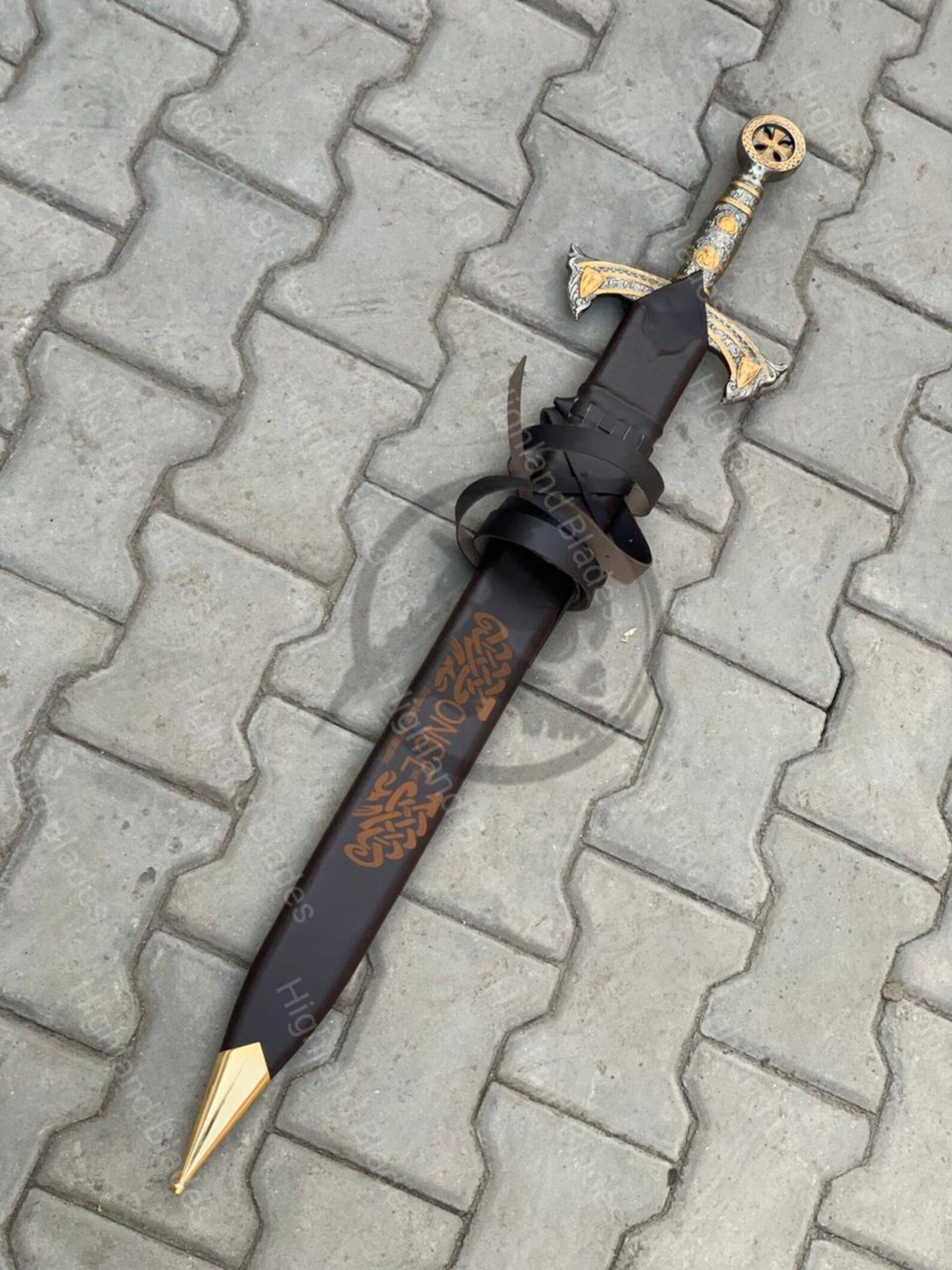 Once Upon A Time Excalibur Sword Premium Fantasy Blade With Authentic Scabbard Ideal Collecti 8
