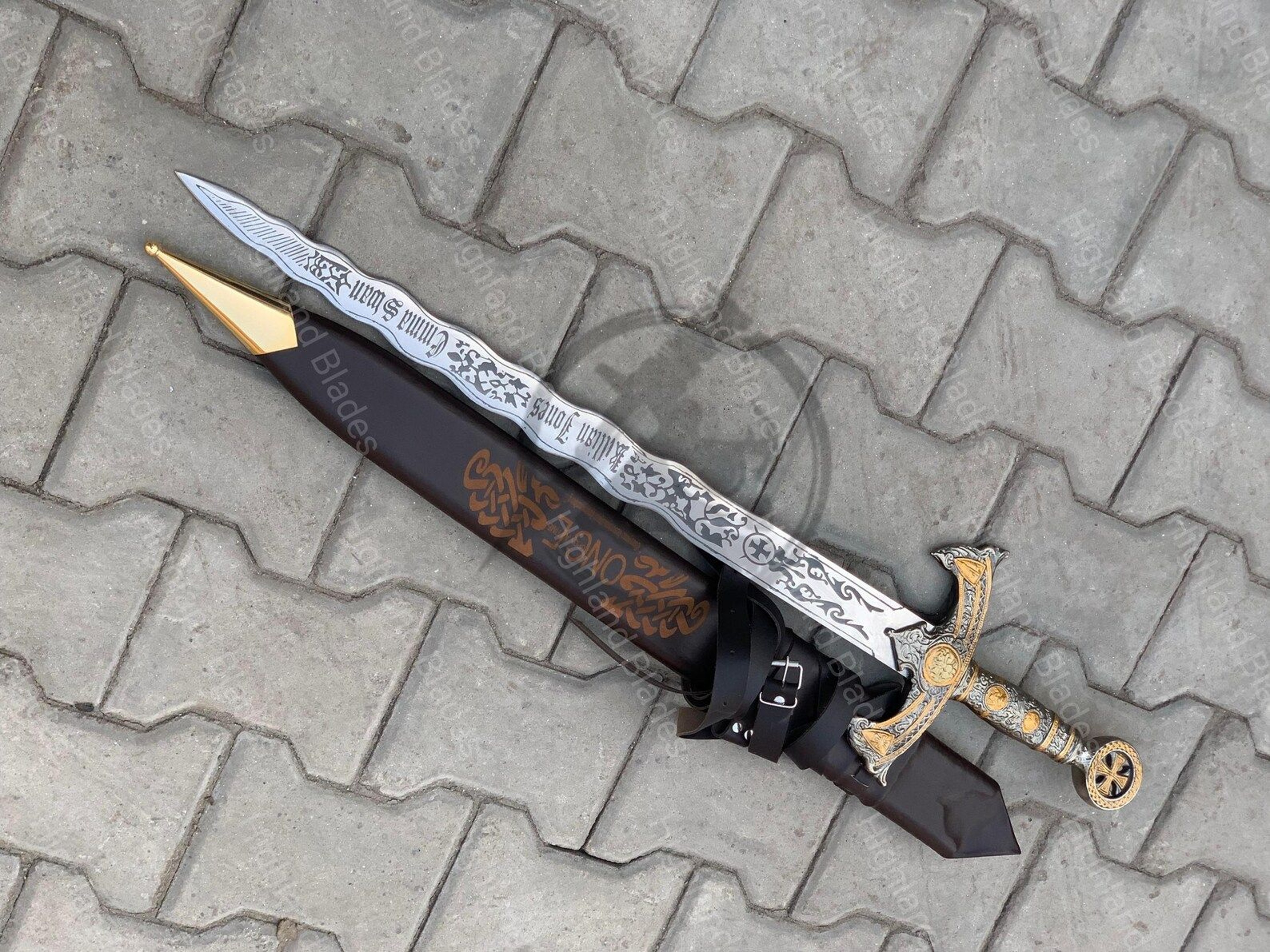 Once Upon A Time Excalibur Sword Premium Fantasy Blade With Authentic Scabbard Ideal Collecti 4