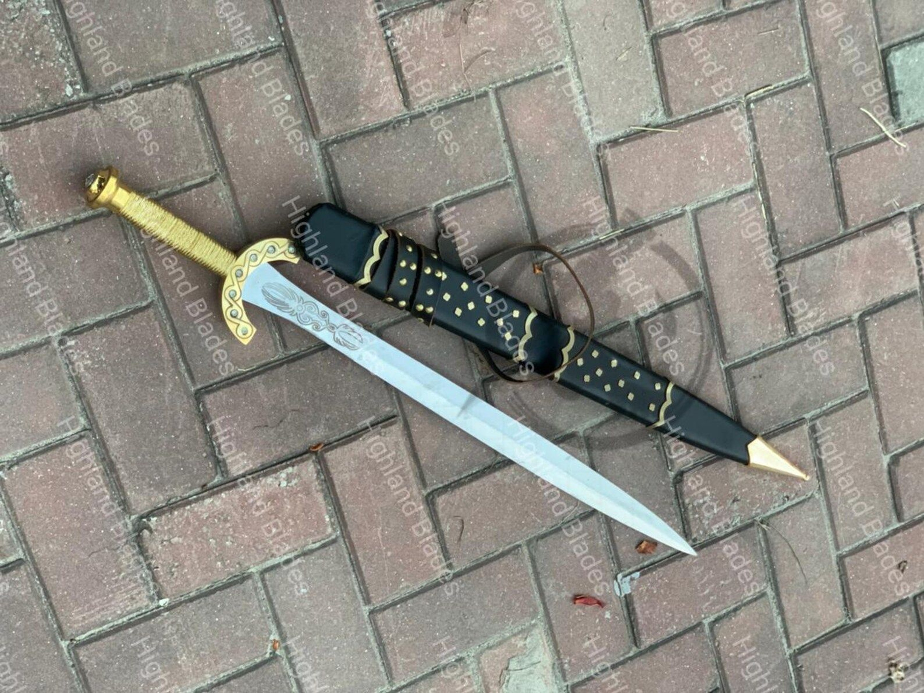 Perseus Sword Authentic Greek Mythology Display Sword With Polished Stainless Steel Blade  Sc 4