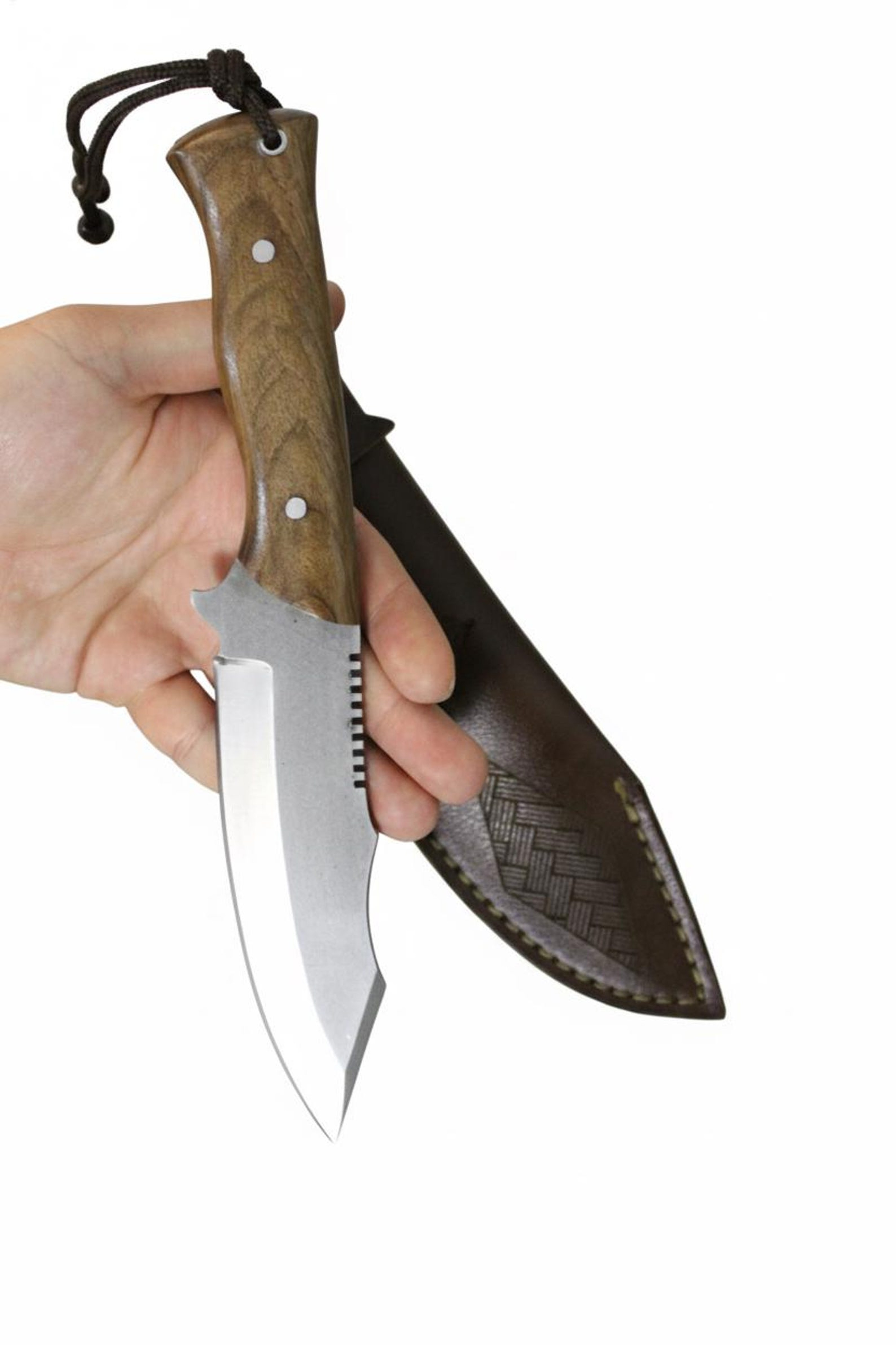 Handcrafted Outdoor Knife With Full Tang Blade Tactical Fixed Blade Knife Personalized With Engravi