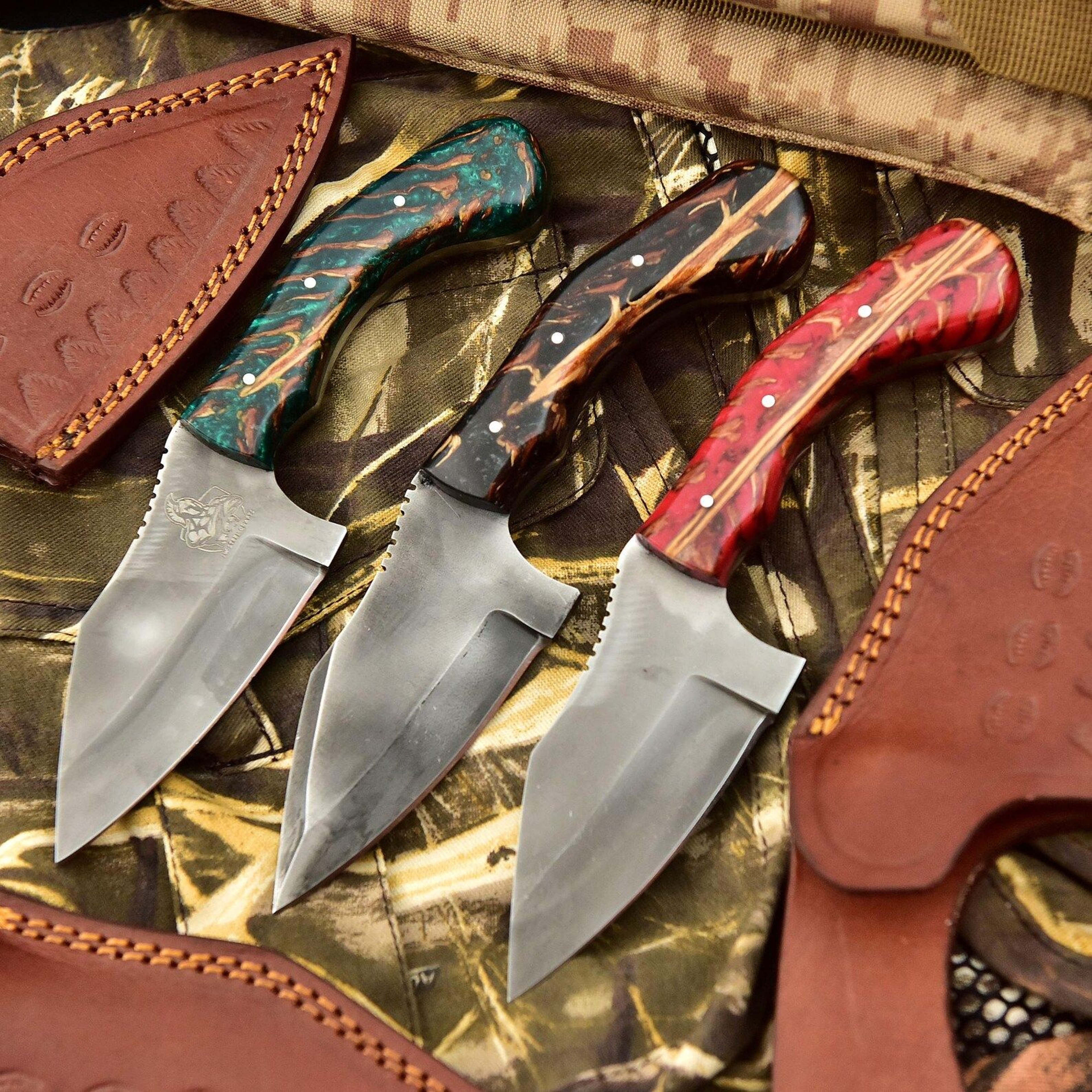 Handcrafted Folding Pocket Knife With Artisan Resin Handle And Stainless Steel Blade  Perfect 6