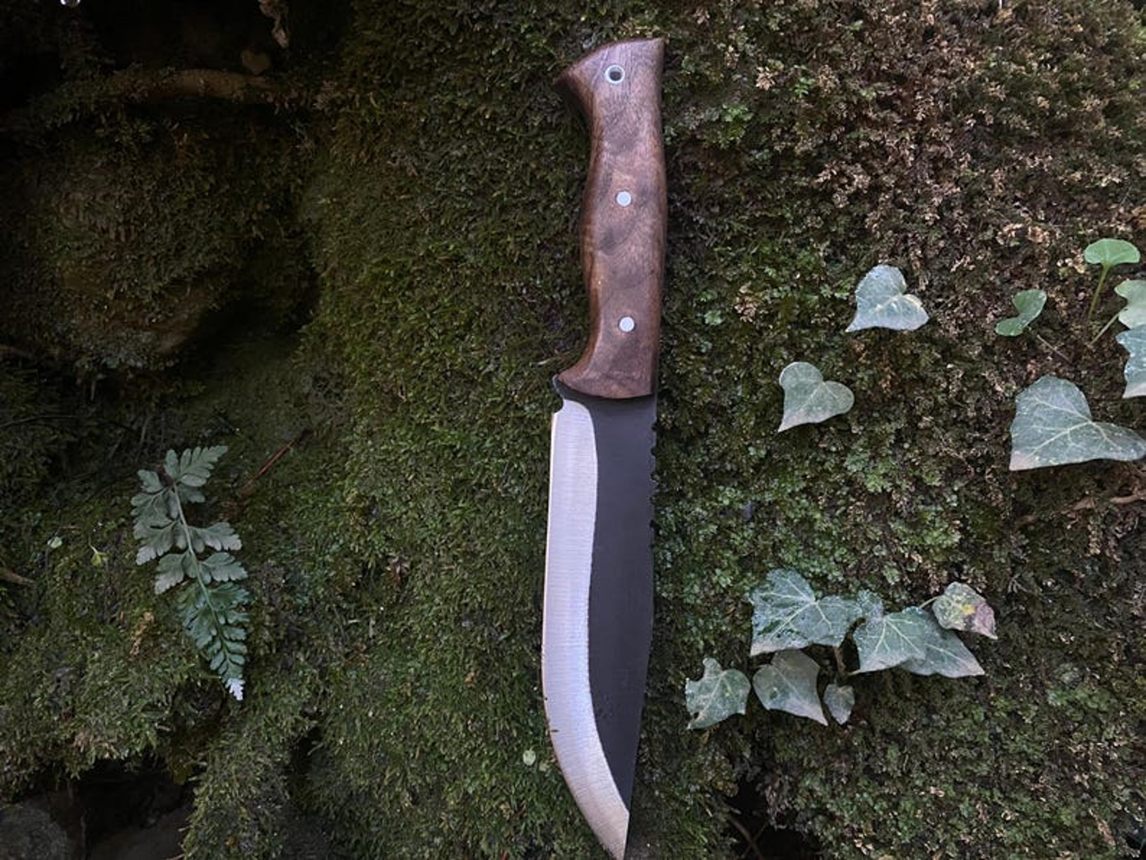 Premium Handmade Hunting Knife With Walnut HandleReal Bowie Knife With SheathPerfect For Camping Tr 5