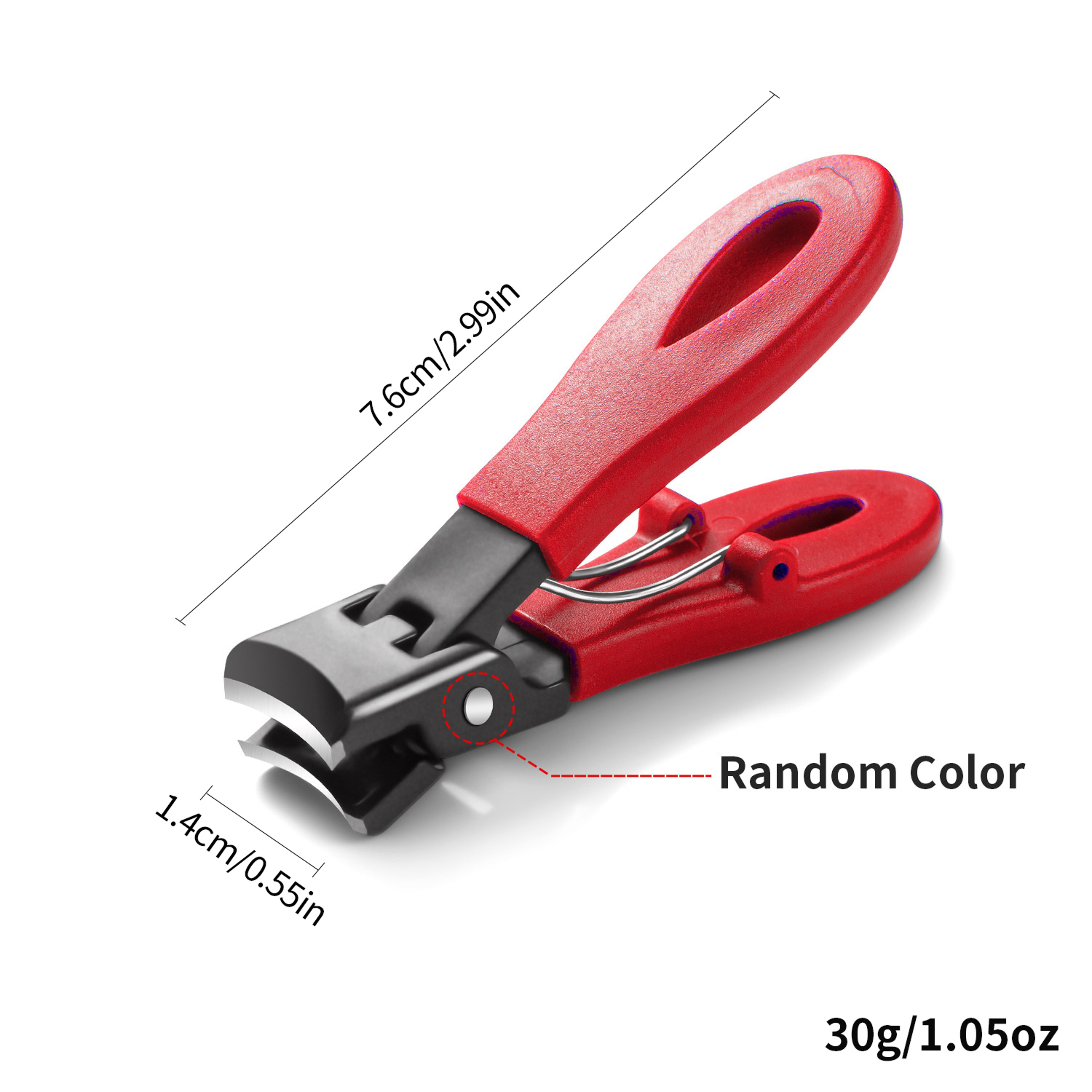Large Jaw 8mm Opening Nail Clipper Thick  Hard Nail Cutter Stainless Steel Manicure Tool With Anti  6