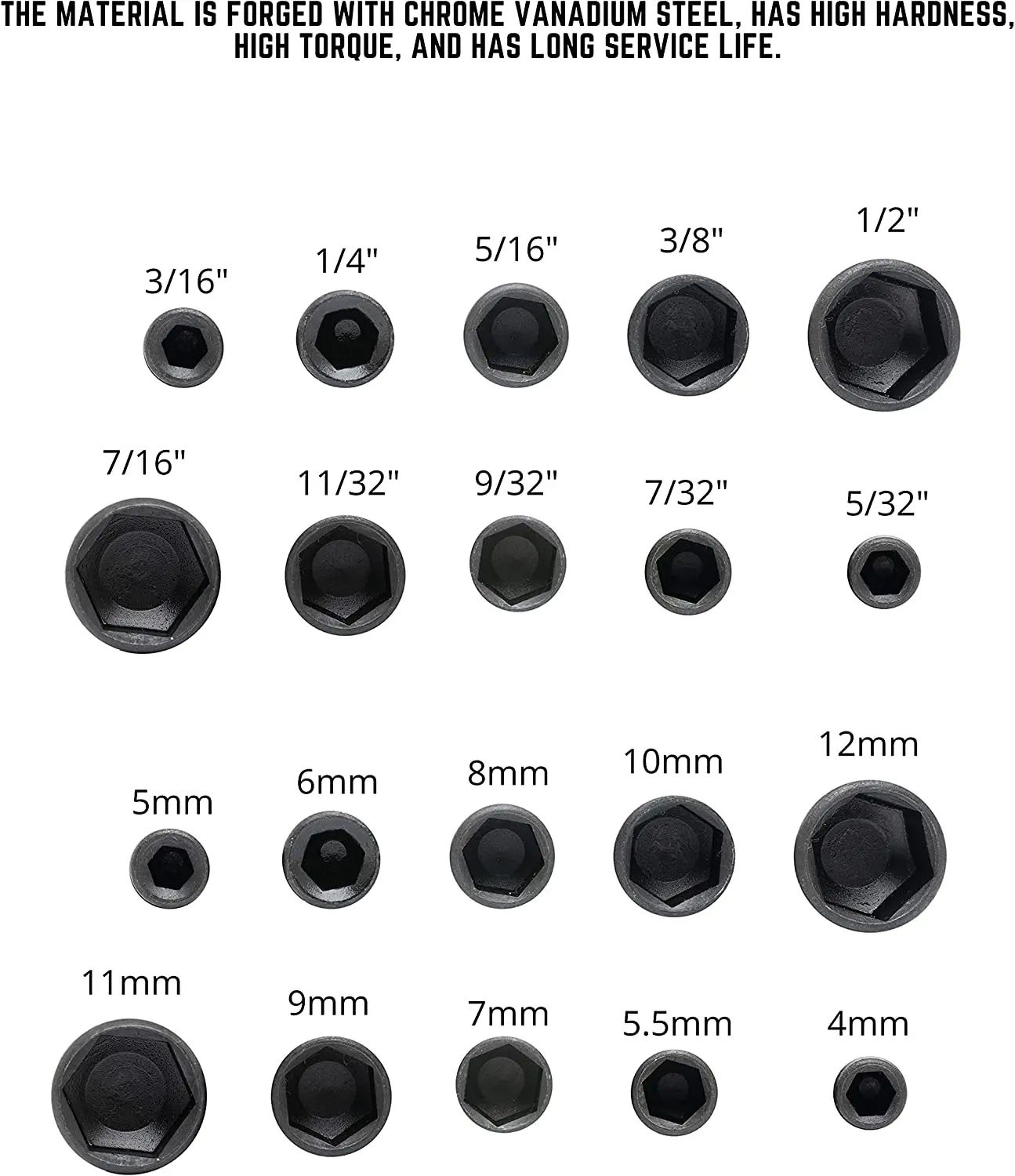 Magnetic Hex Socket Wrench Set Nut Driver Bits For Electric  Manual Screwdrivers 2