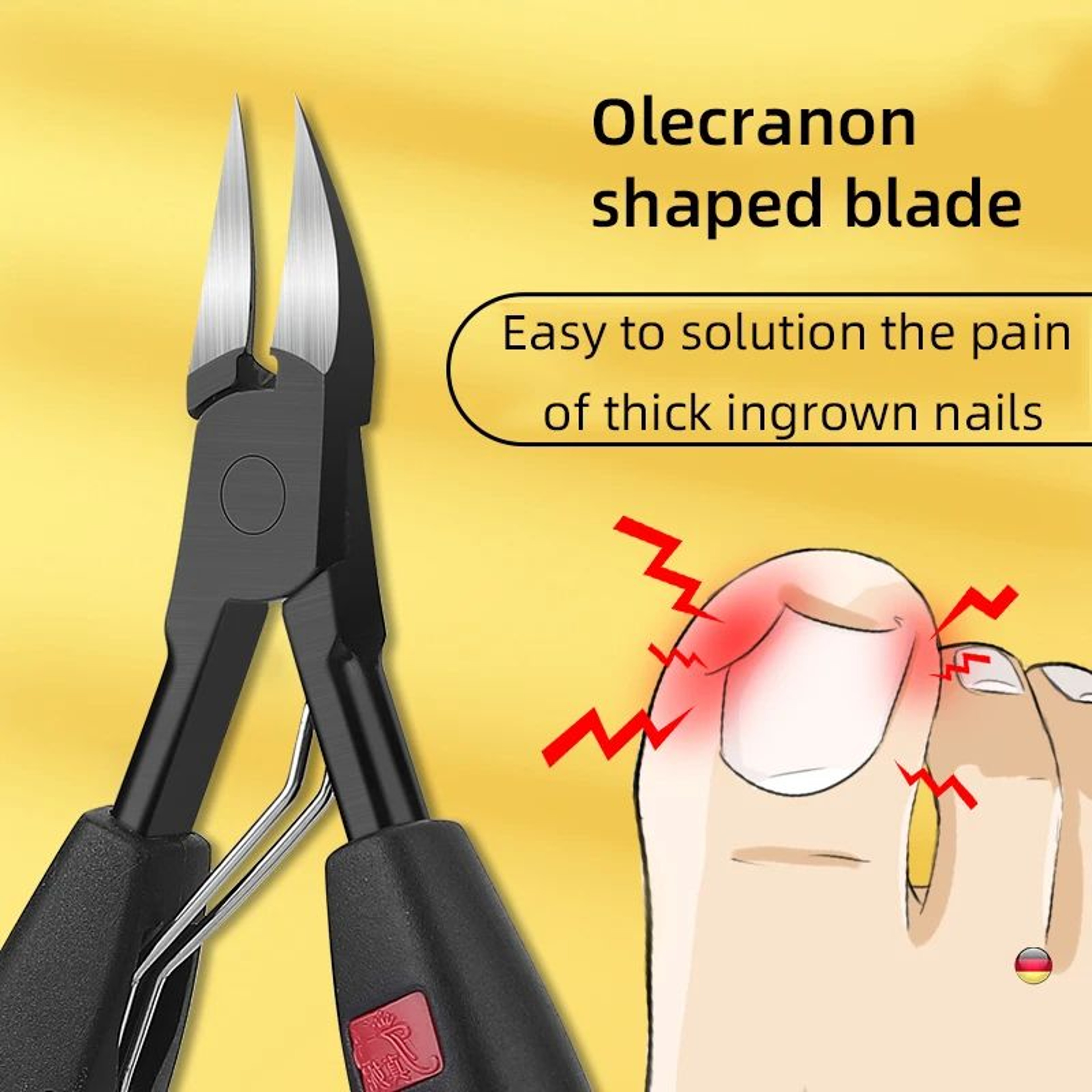 Ingrown Nail Clippers  Toenail Cutter Professional Stainless Steel Pedicure Tool For Thick Nail Cor 0