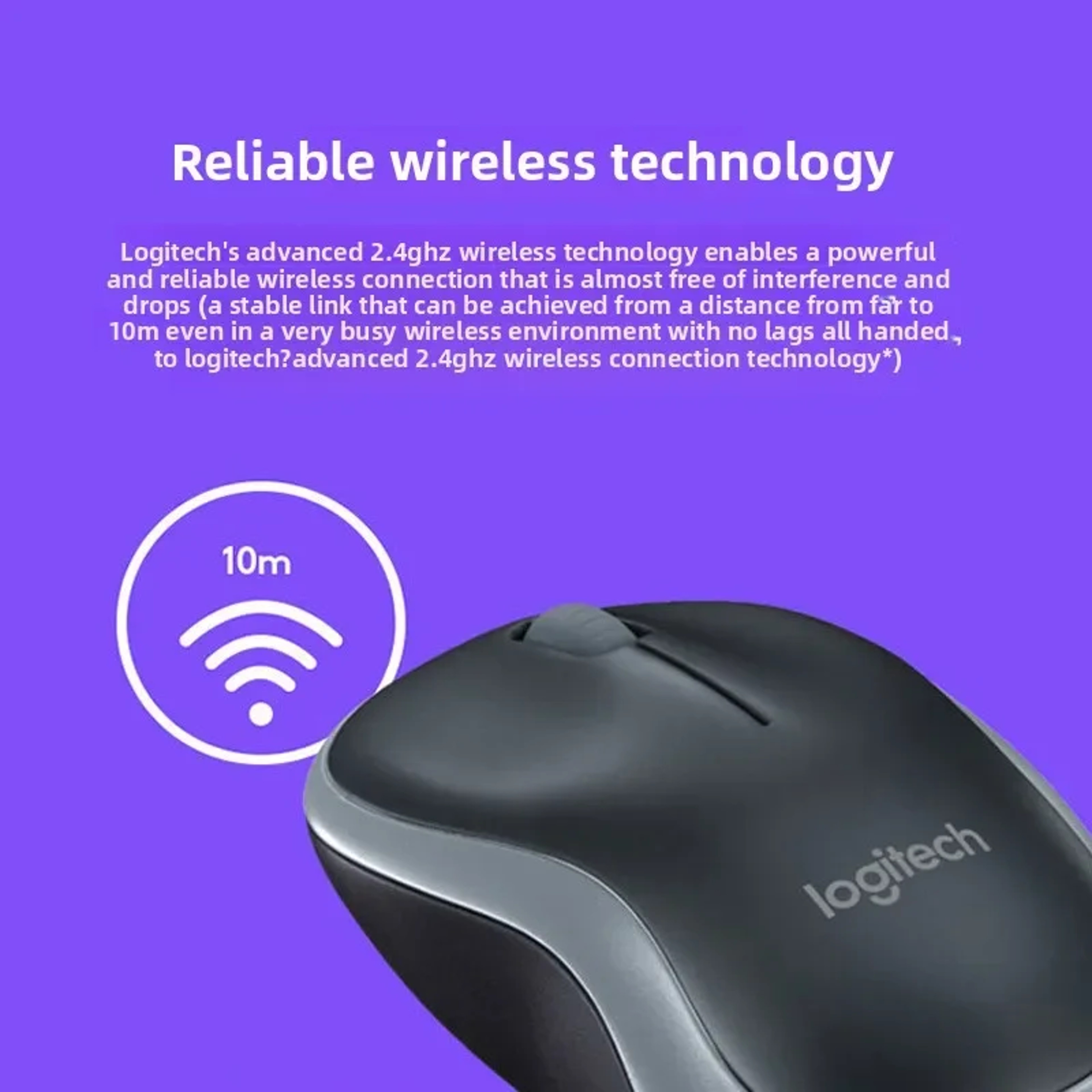 Logitech Wireless Mouse Ambidextrous, Compact and Durable, Power Saving Mouse for Home, Office, Travel Uses – view 4