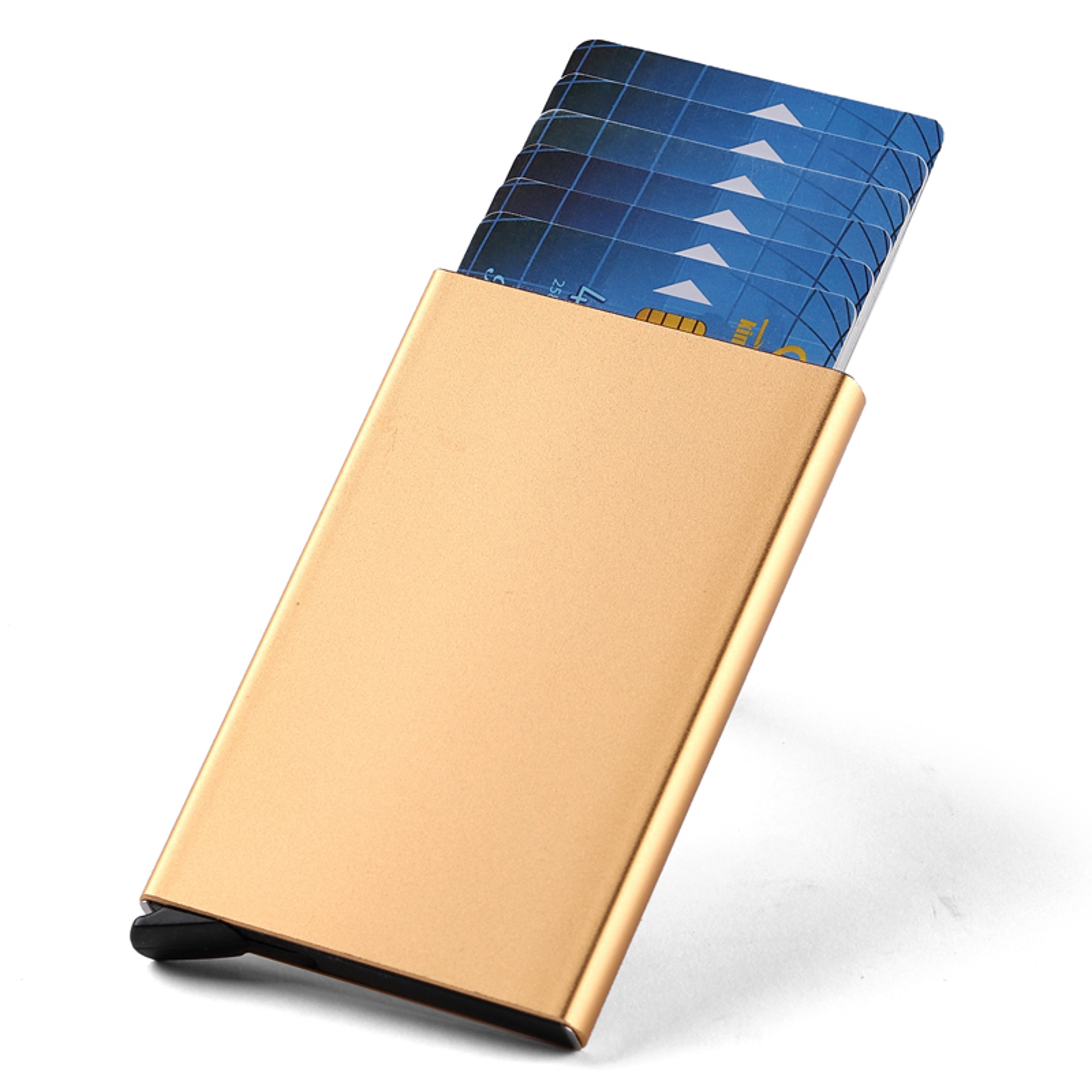 Smart Aluminium Metal Wallet, RFID ID Credit Card Holder Case, Thin Pop-up Cardholder Wallets for Men – view 10