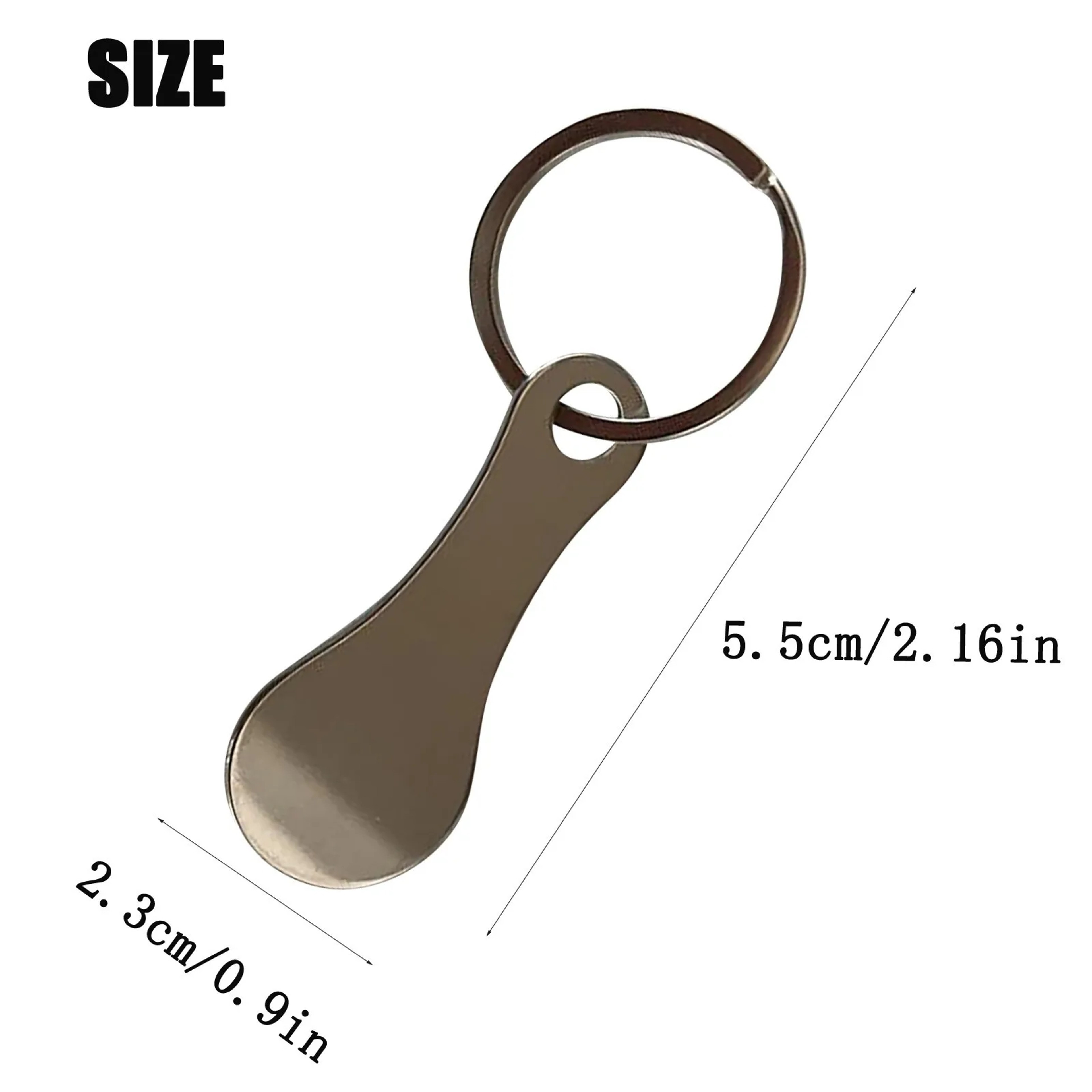 SmartCart Aluminum Shopping Cart Token Keychain for Grocery Trolleys – view 5