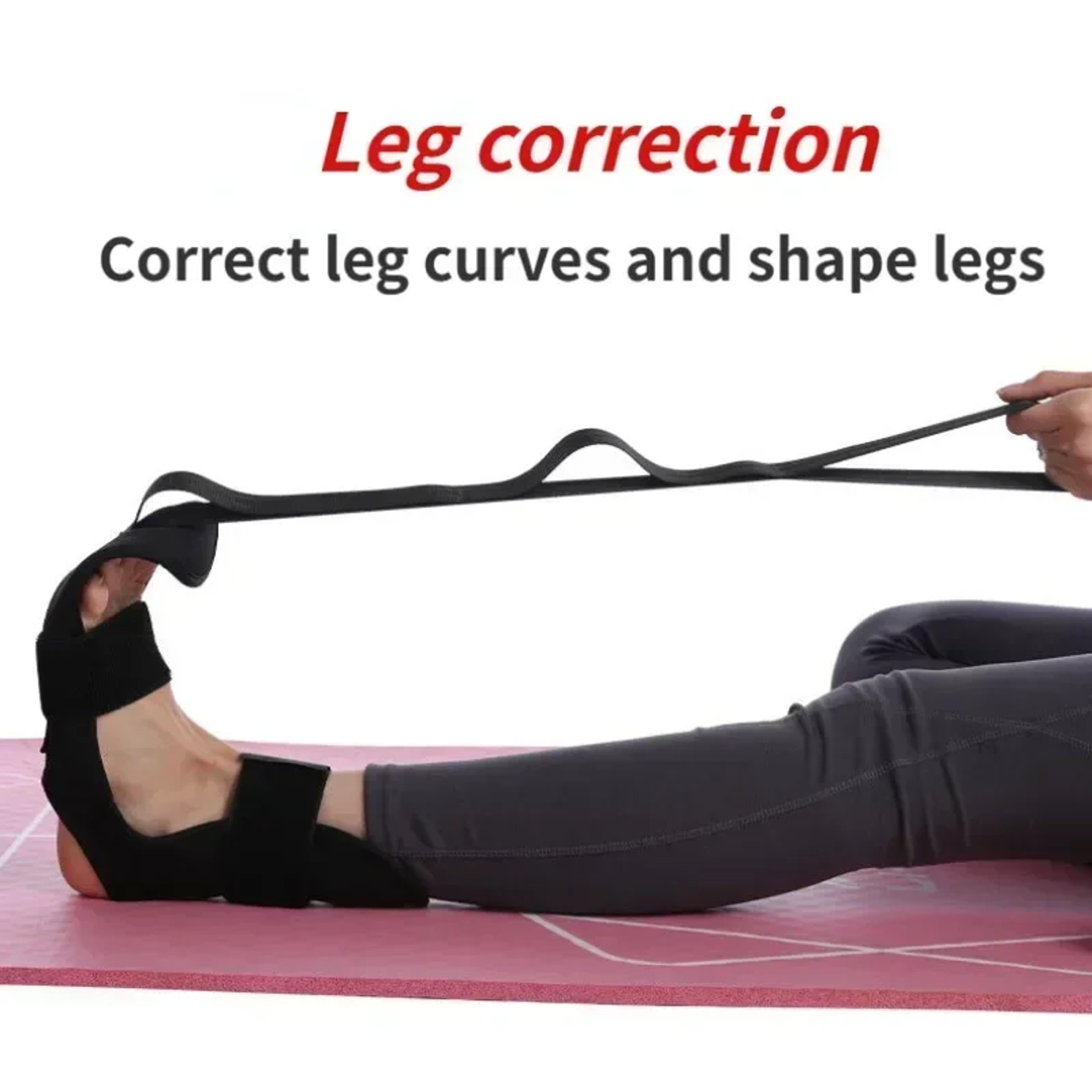 FlexEase Leg Stretching Strap For Flexibility Foot Therapy  Plantar Fasciitis Relief 2