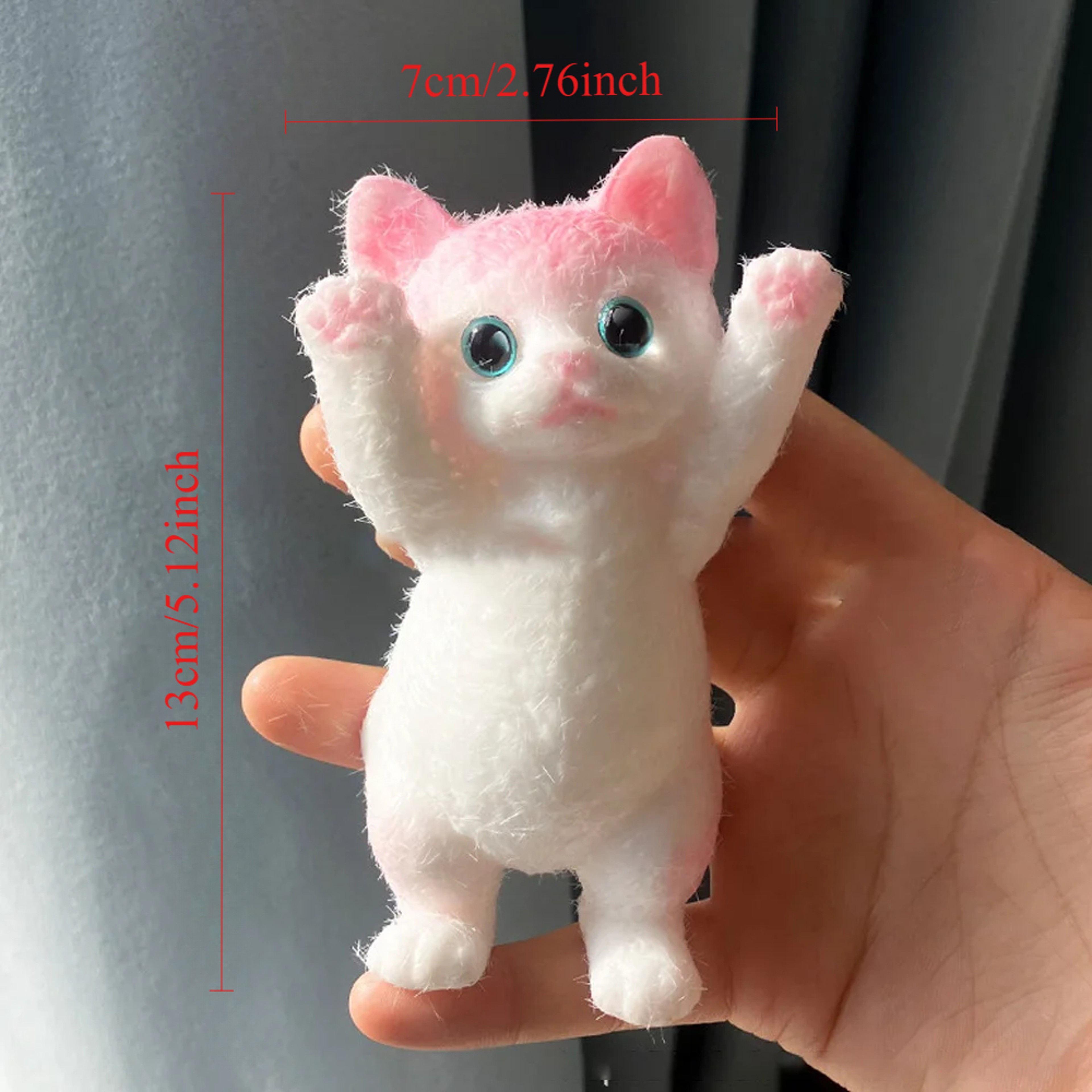 Fuzzy Jumbo Cat Squishy Stress Relief Toy For Anxiety Relief Sensory Fidget Fun  Relaxation 1