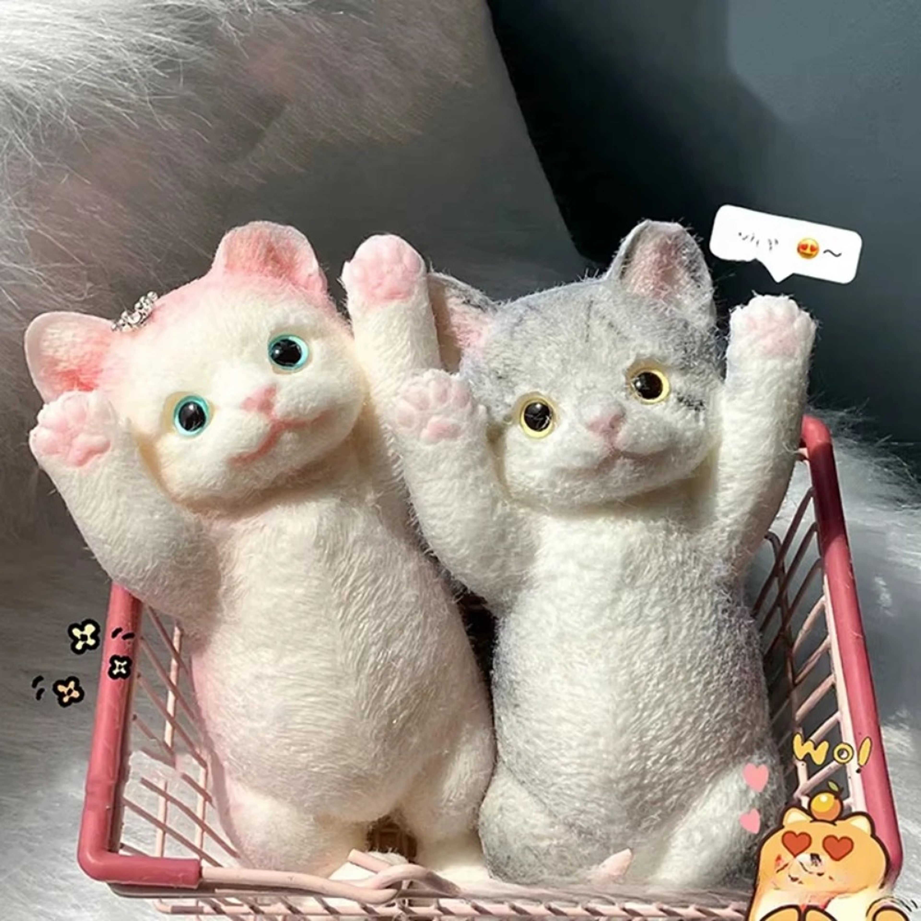 Fuzzy Jumbo Cat Squishy Stress Relief Toy For Anxiety Relief Sensory Fidget Fun  Relaxation 2