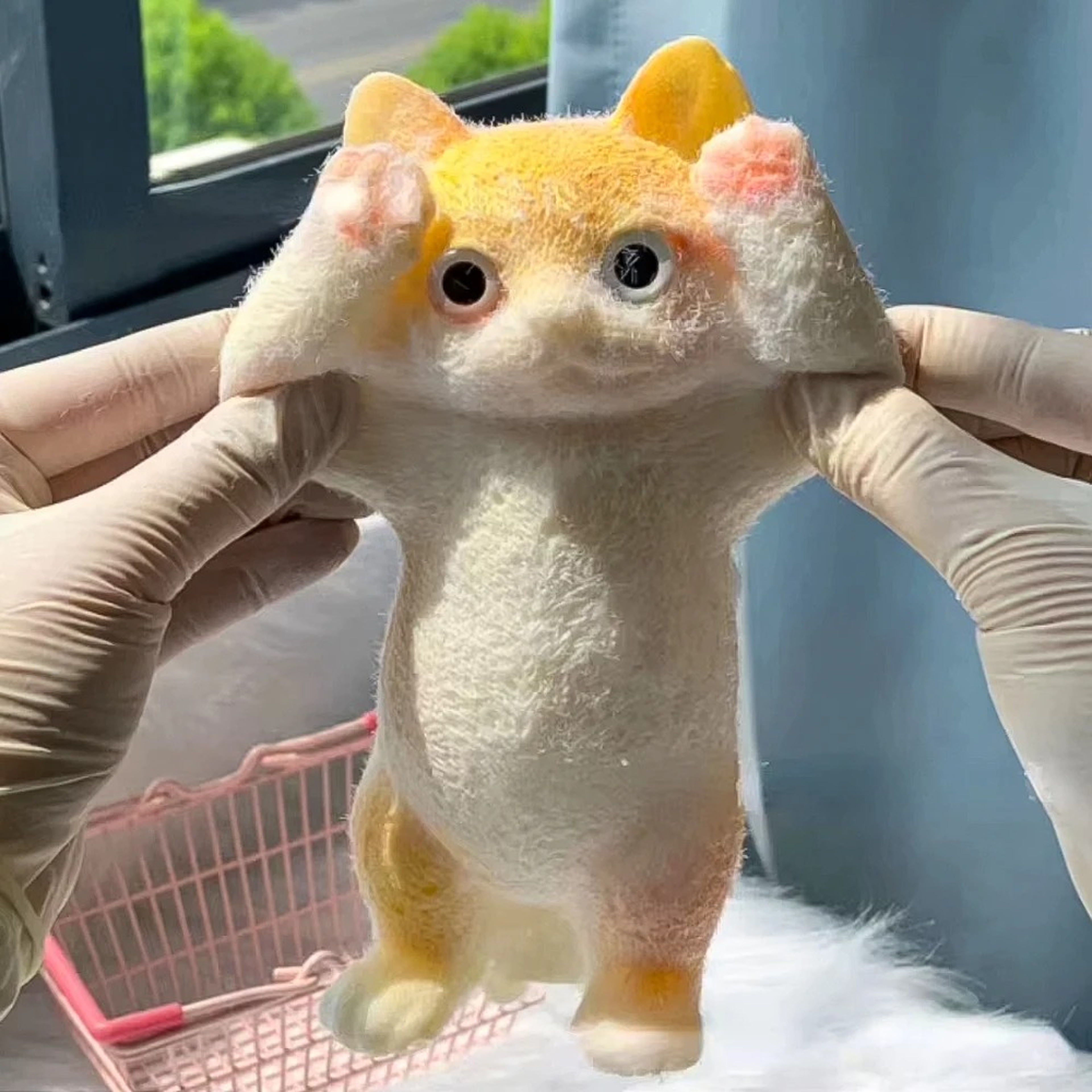 Fuzzy Jumbo Cat Squishy Stress Relief Toy For Anxiety Relief Sensory Fidget Fun  Relaxation 5