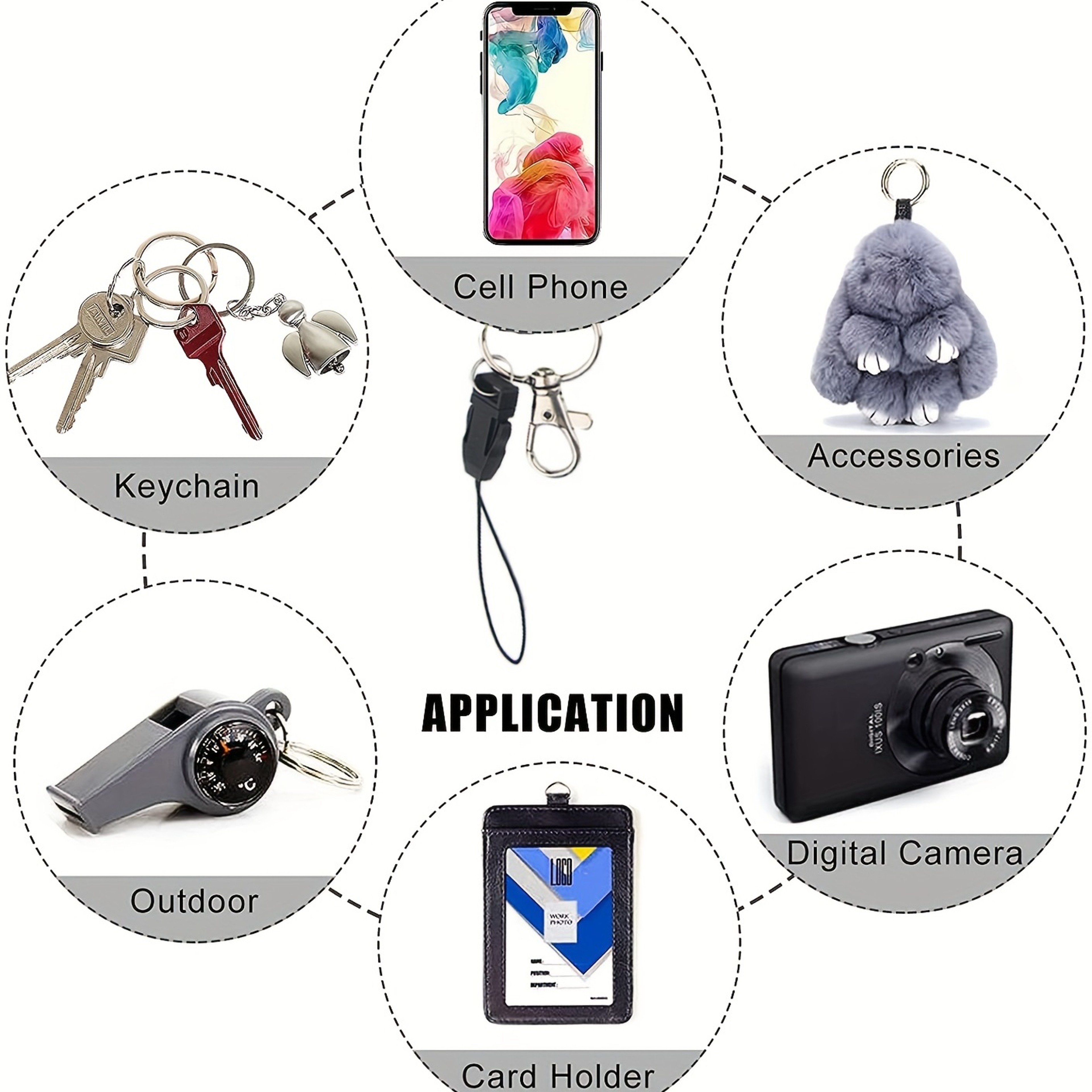 Premium Phone Lanyard Neck Strap with Quick Release Buckle Secure Keychain Lanyard & Mobile Phone Strap – view 6