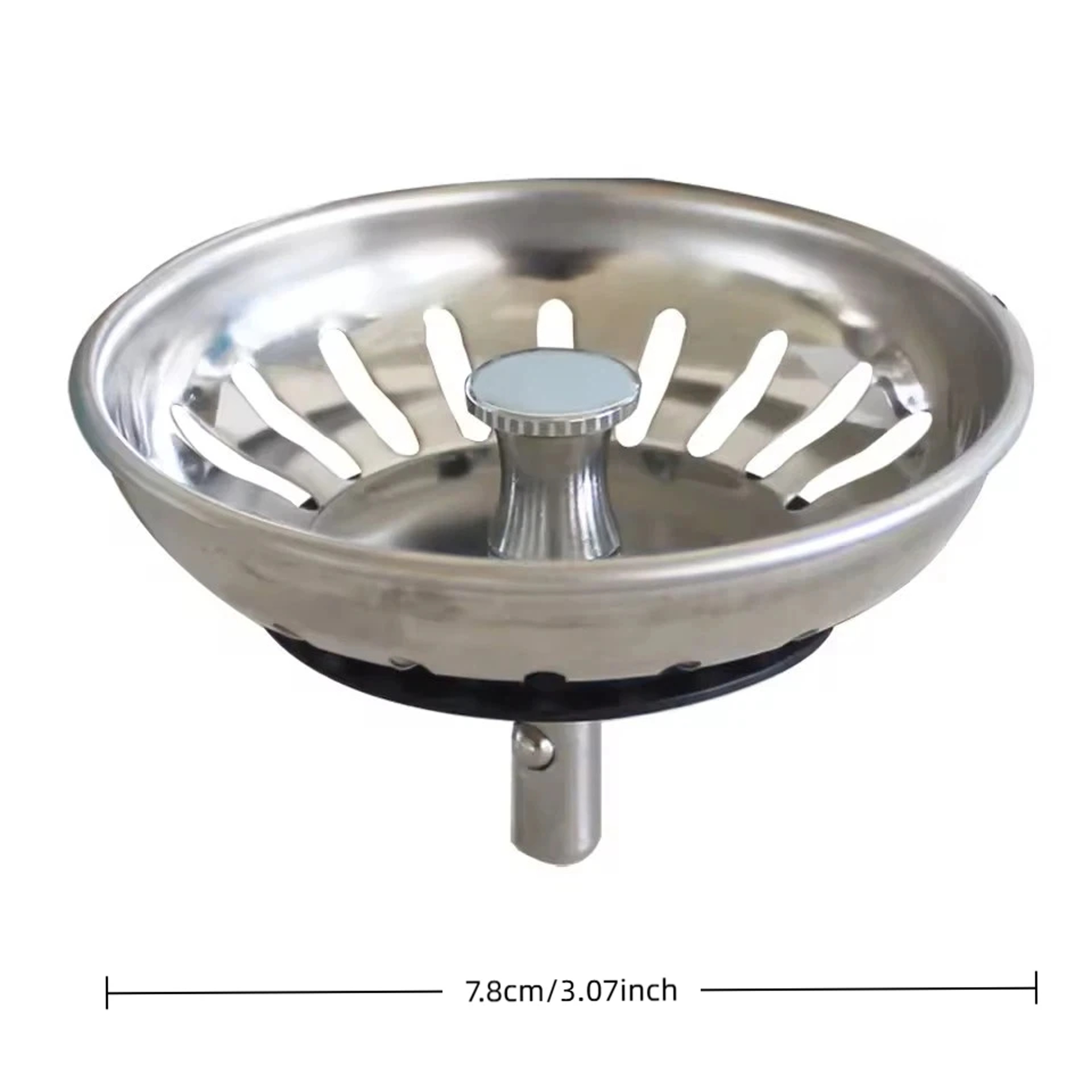 Premium Stainless Steel Kitchen Sink Drain Strainer & Stopper Anti Clog Filter Plug – view 3