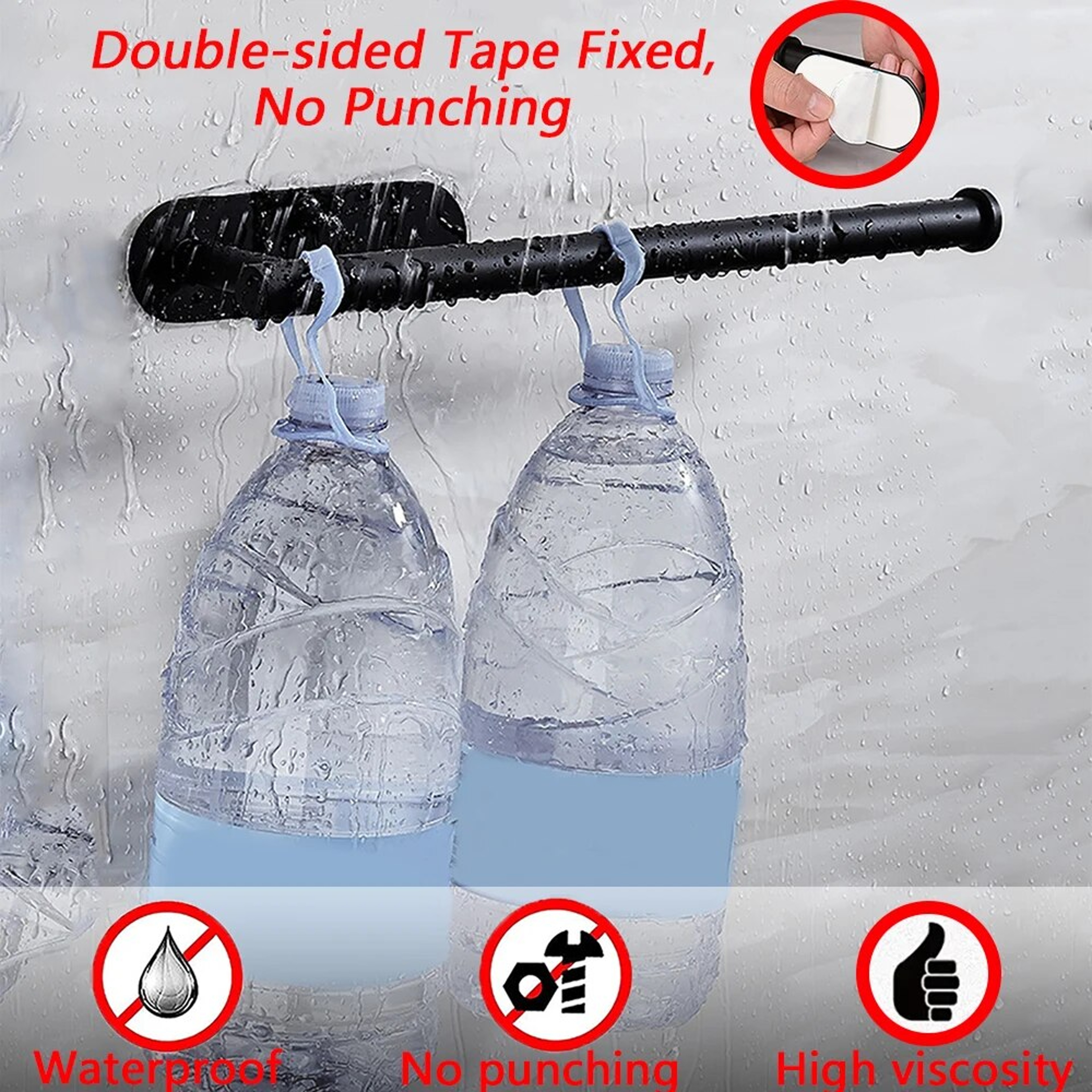 Stainless Steel Paper Towel Holder Adhesive Tissue Hanger  Toilet Roll Dispenser For Bathroom And K 2