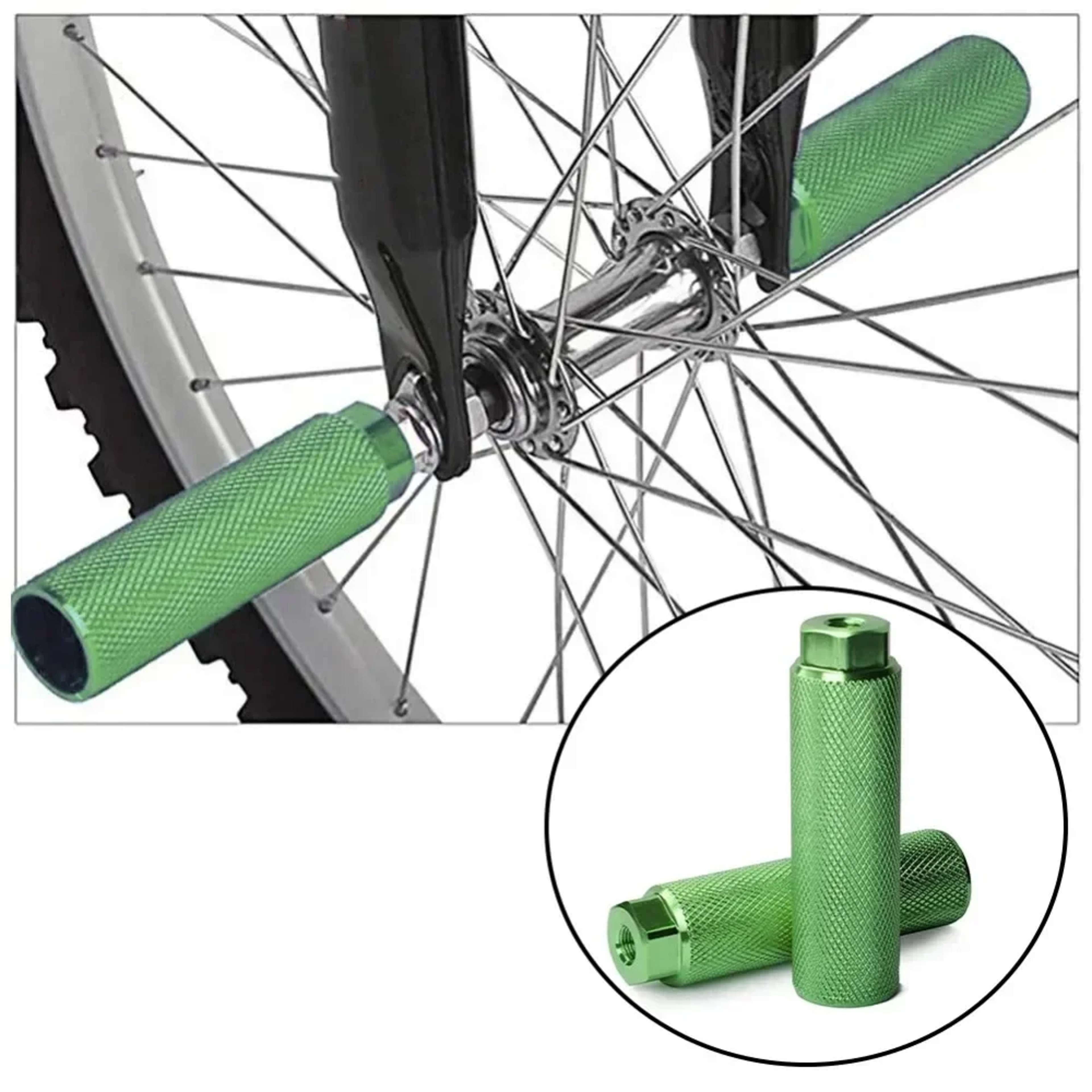 Bike Pegs Aluminum Alloy AntiSkid BMX Pegs For 38 Inch Axles  Durable Foot Rests For Road Mountain