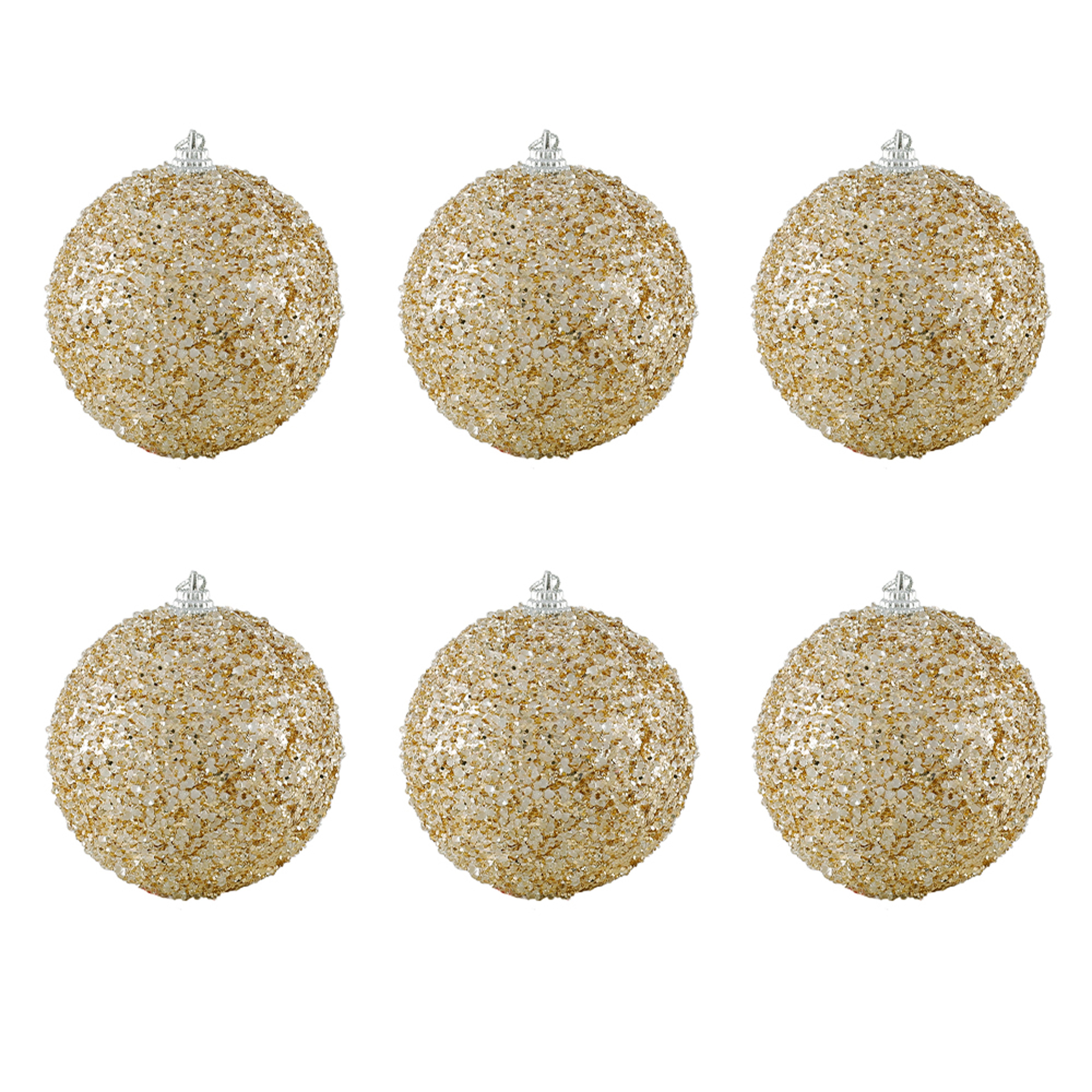 Christmas Ball Ornaments 6pcs 8cm, Red White Hanging Tree Decorations, Holiday New Year Navidad Home Decor – view 31