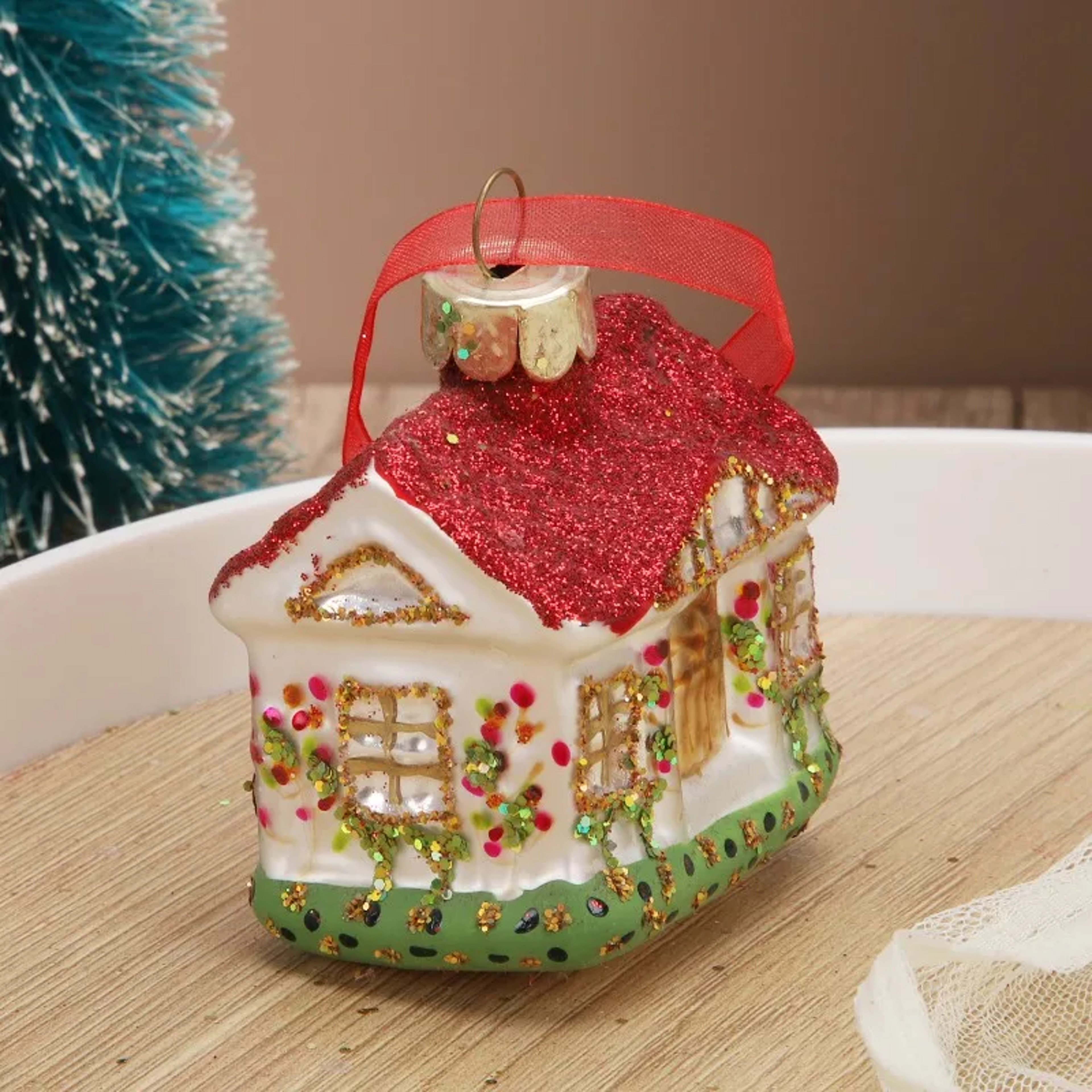 Glass Christmas Toys, House Tree Hanging Ornaments, Nativity Decorations for Home, New Year Party Glass Decor – view 4