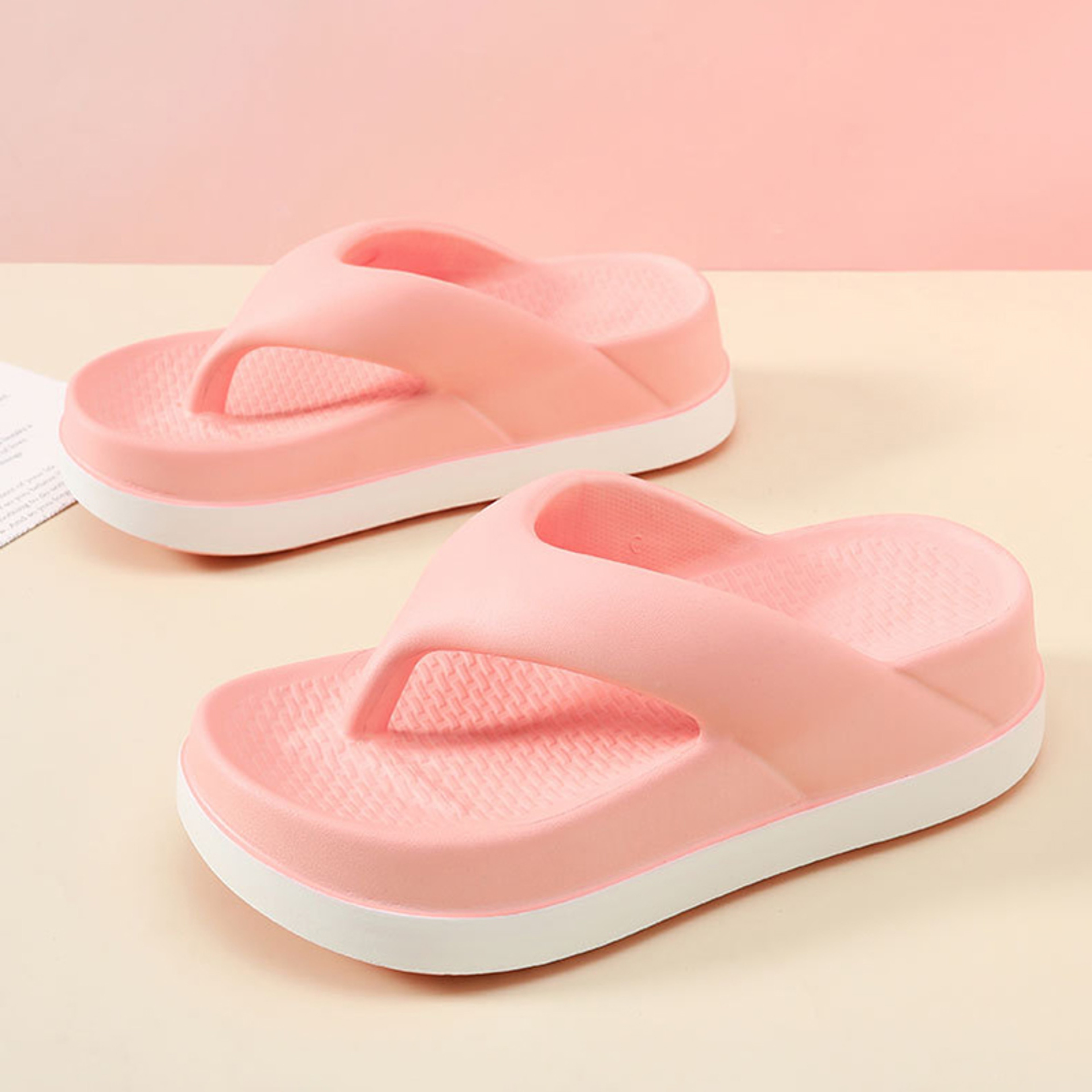 Womens Summer Flip Flops, Casual Beach Slippers, Breathable Fashion Flip Flops, Anti Slips Outdoor Sandals – view 3