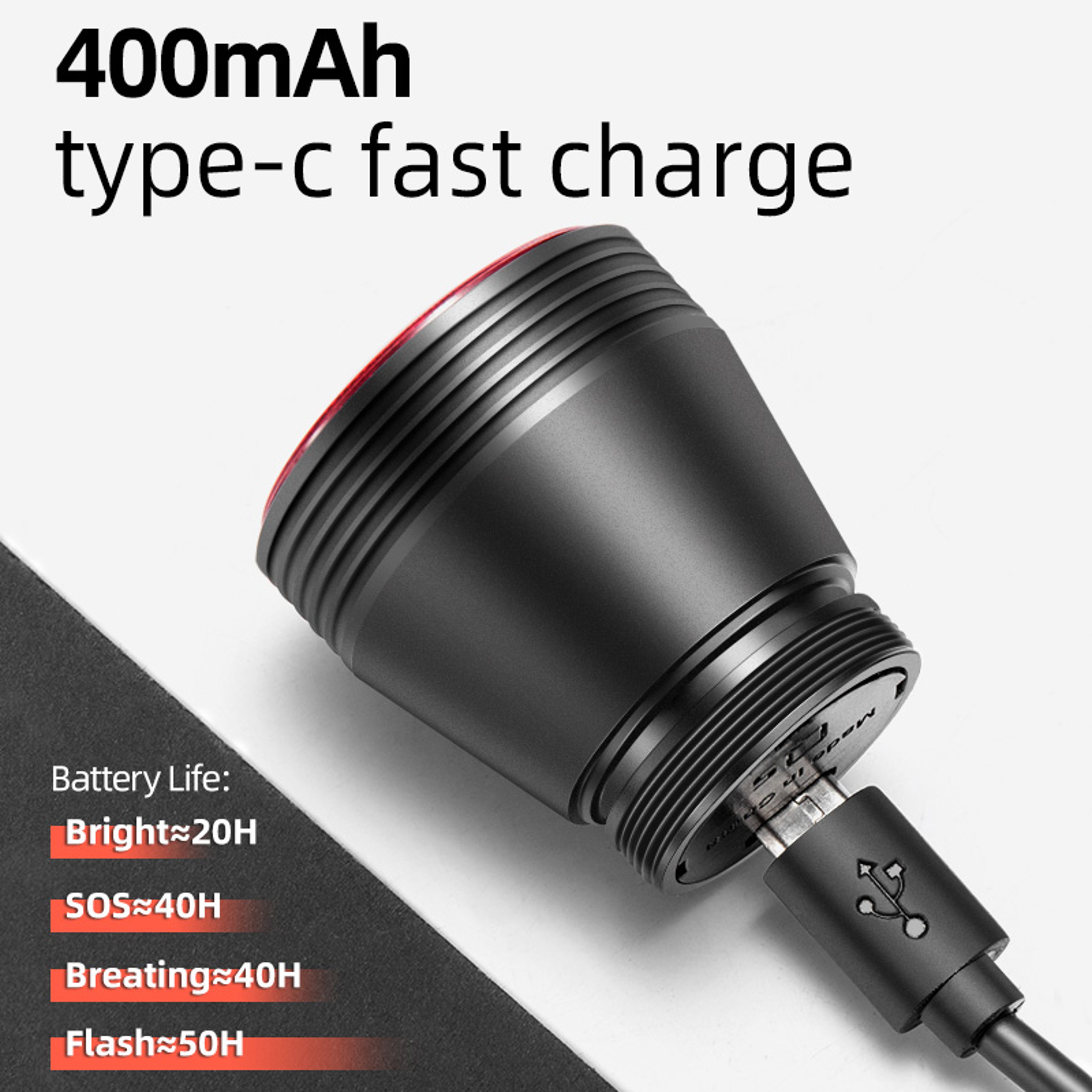 LED Charging Cycling Taillight Bicycle Smart Auto Brake Sensing Light Waterproof IPx6 Bike Rear Lig 2