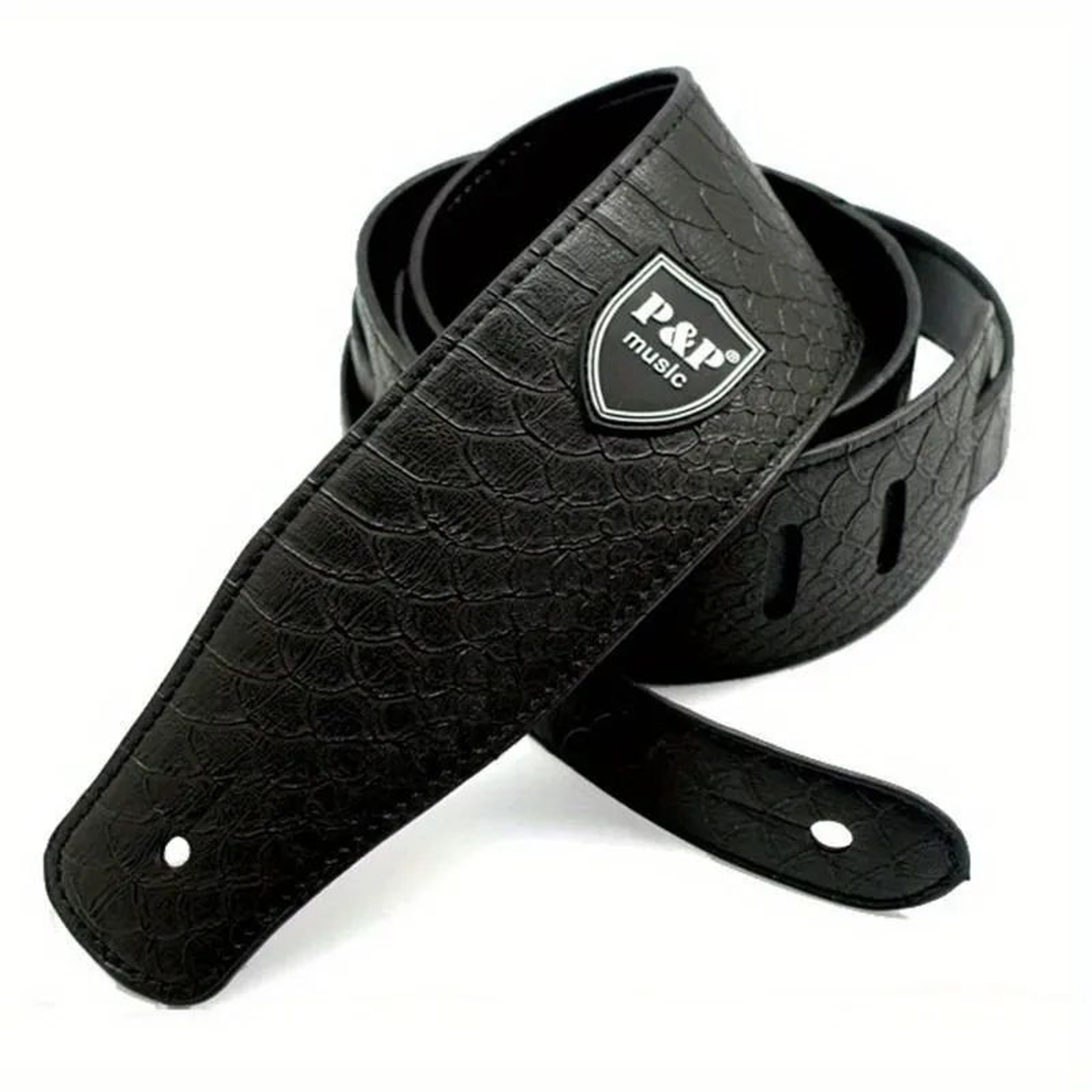 Premium PU Leather Guitar Strap Wide Adjustable Length Soft Embroidered Belt For Classical Electric 6
