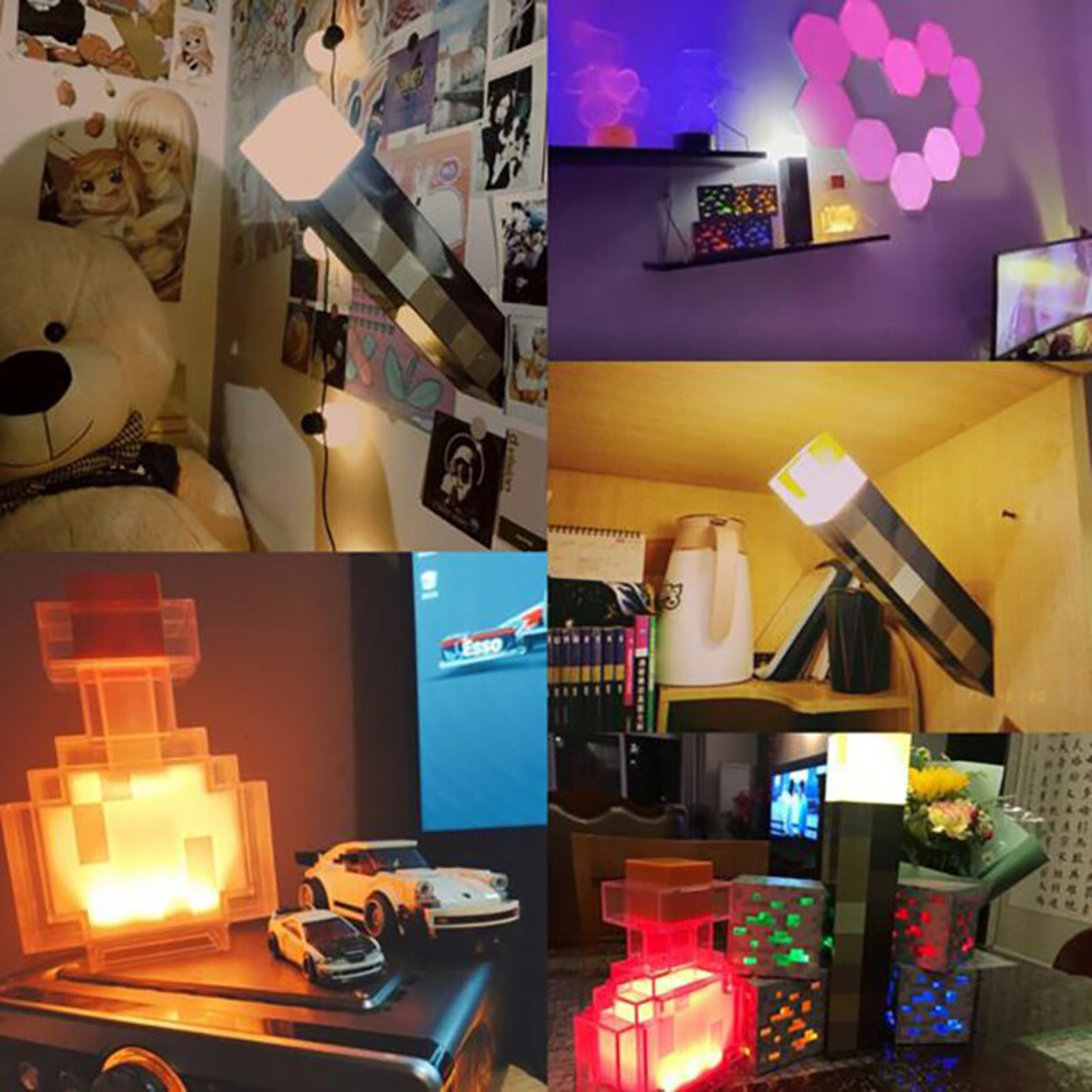 Brownstone Flashlight – USB Charging LED Night Light | Bedroom Decorative Bottle Weapon with Color Changing – view 4