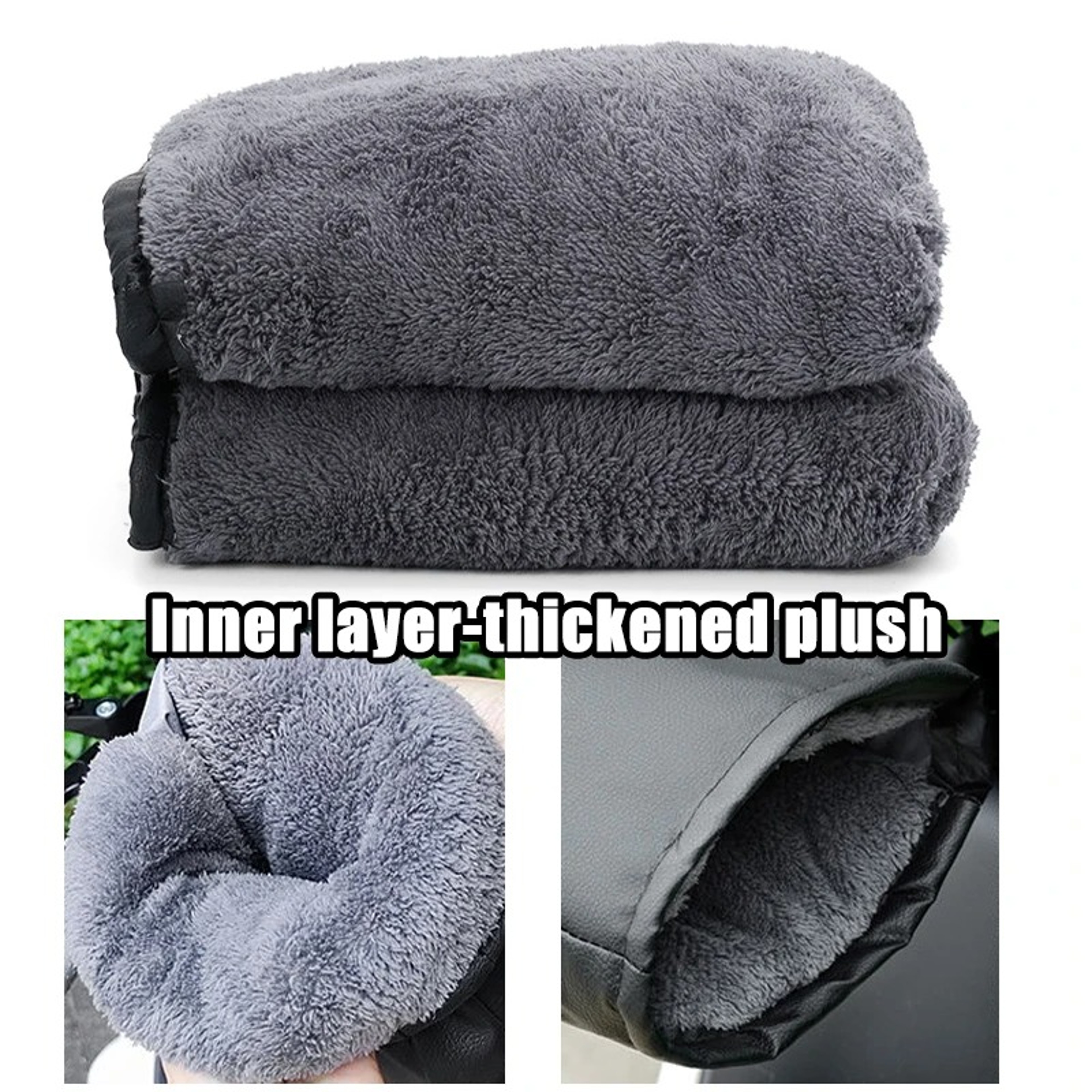 Waterproof Winter Handlebar Gloves Motorcycle Bike Hand Muffs For Cold Weather Warmers 4