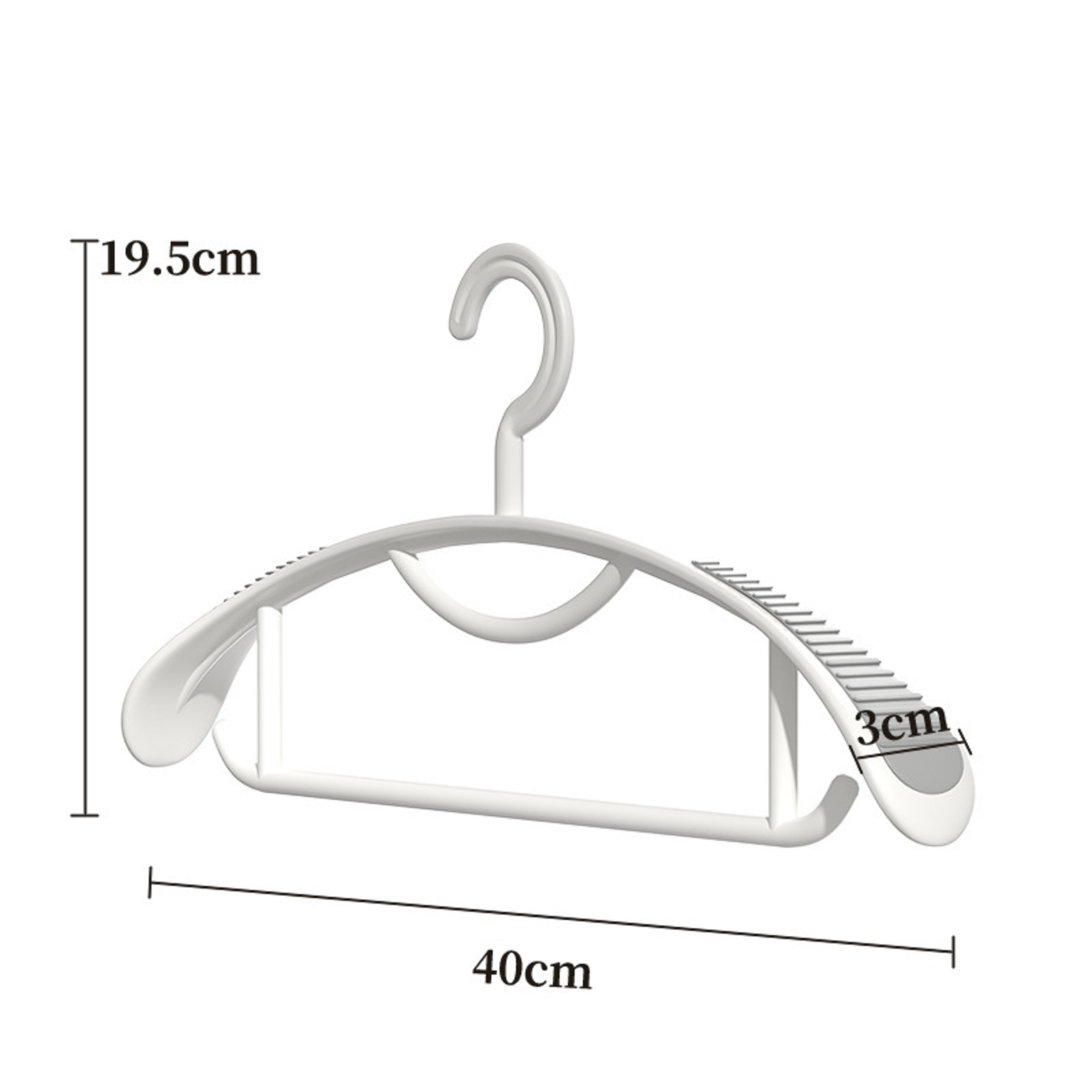 Plastic Drying Rack, Household Non-slip Hanger with Thick and Wide Shoulders for Clothes – view 6