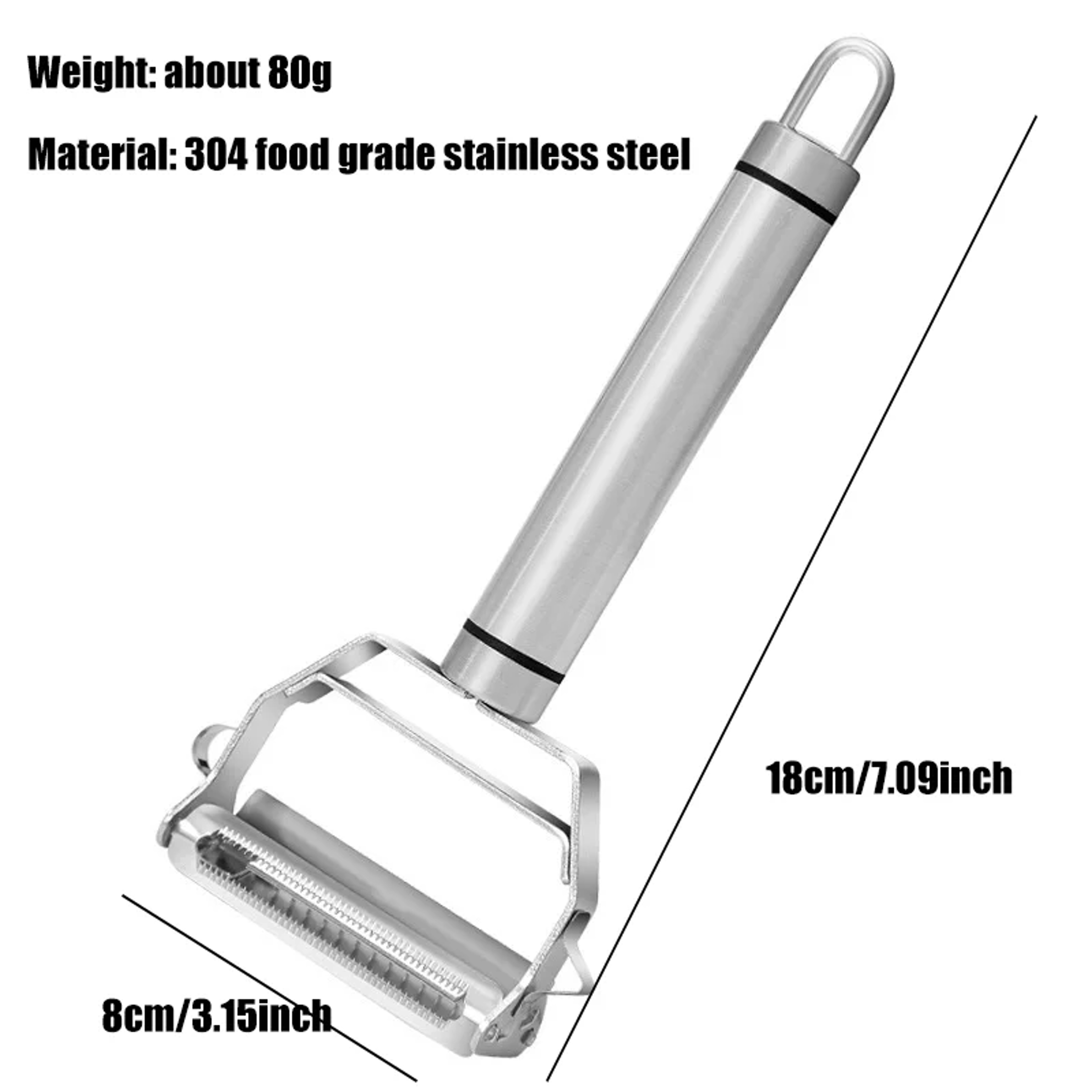 High Quality Stainless Steel Potato Cucumber Carrot Grater Multifunctional Vegetable Slicer Peeler 5