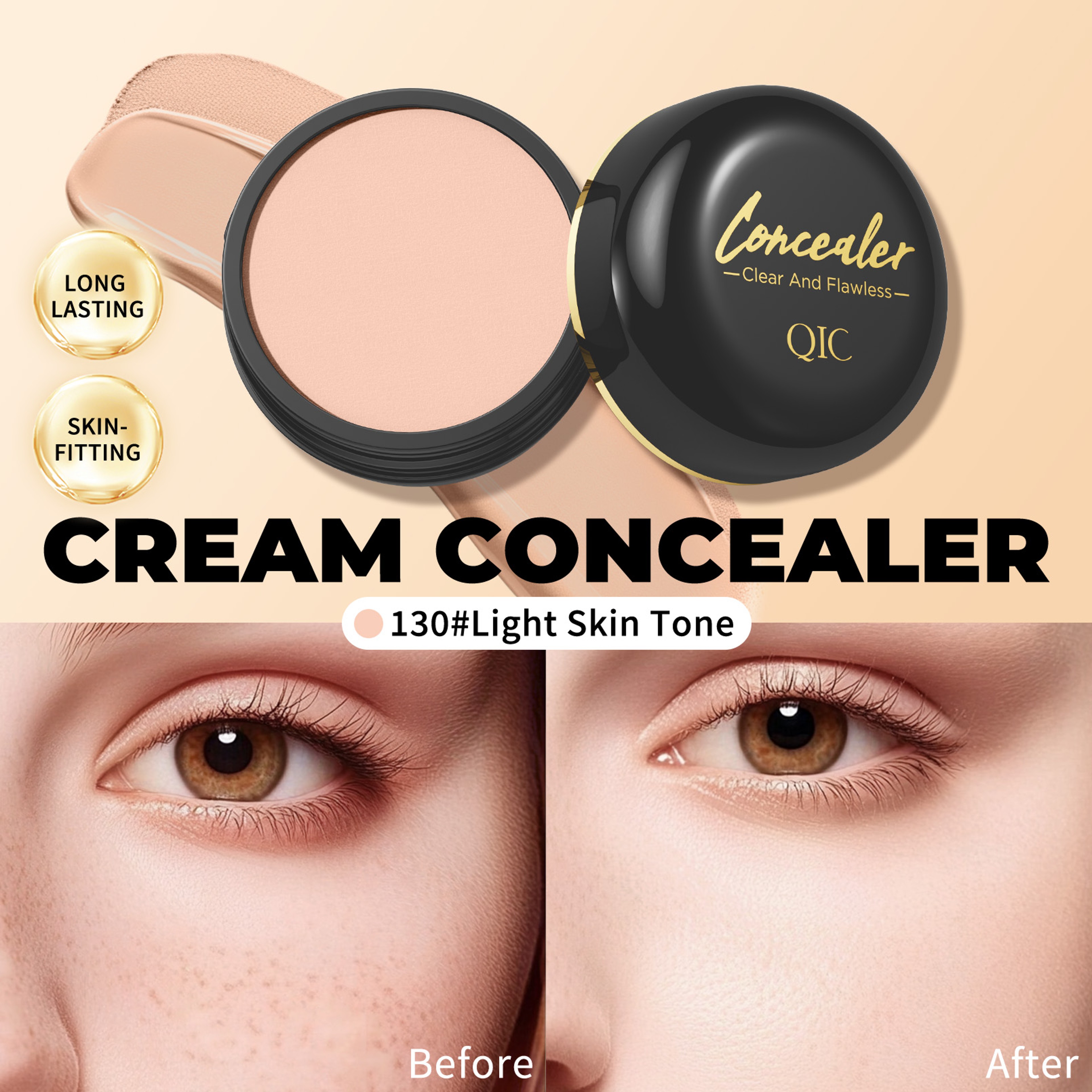 Full Coverage Waterproof Concealer for Tattoos and Scars Natural Finish Foundation for All Skin Tones and Types – view 6